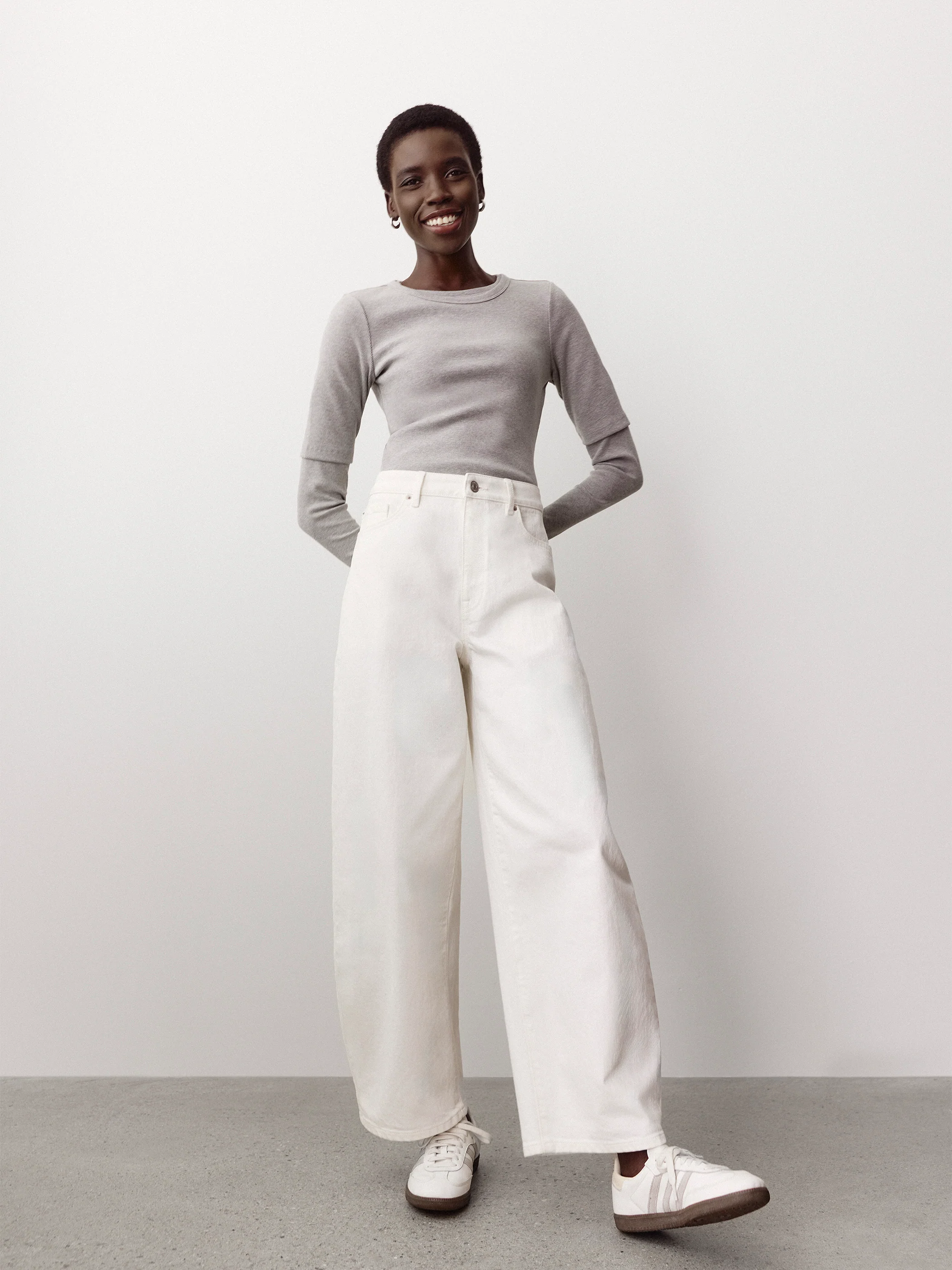 High-Rise Barrel Jeans - Image 2