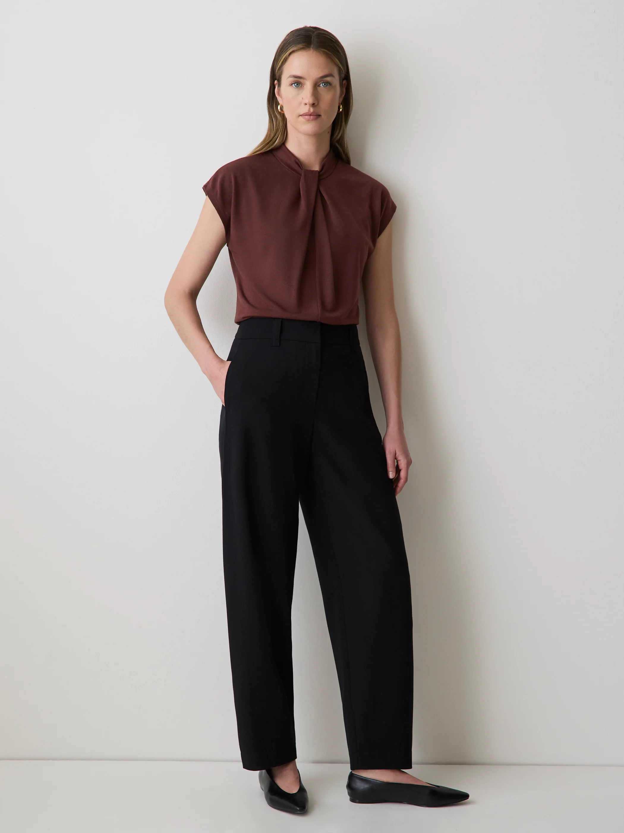 High-Rise Barrel-Leg Pant - Image 2