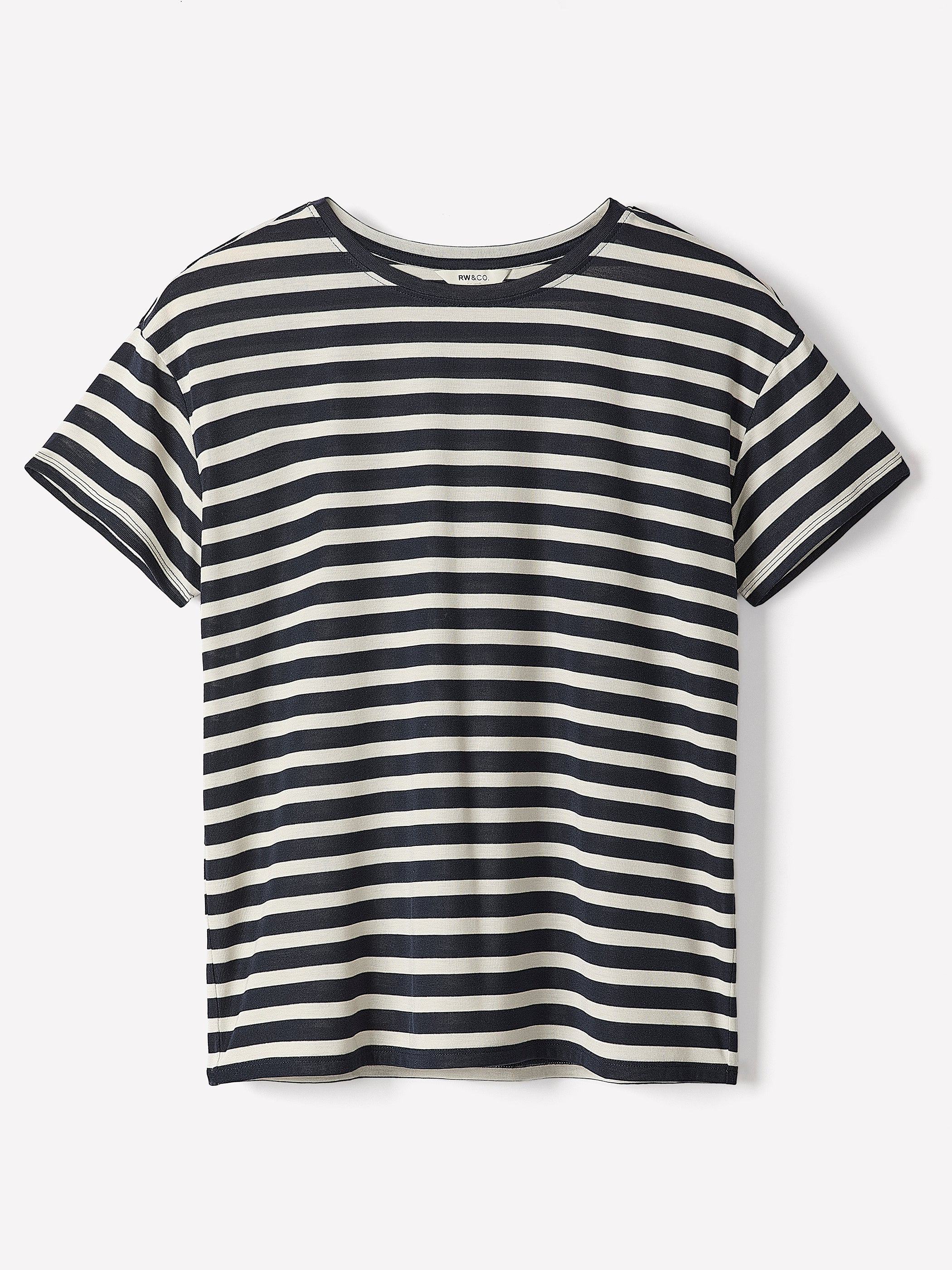 Short-Sleeve Crew-Neck Boxy Tee - Image 5