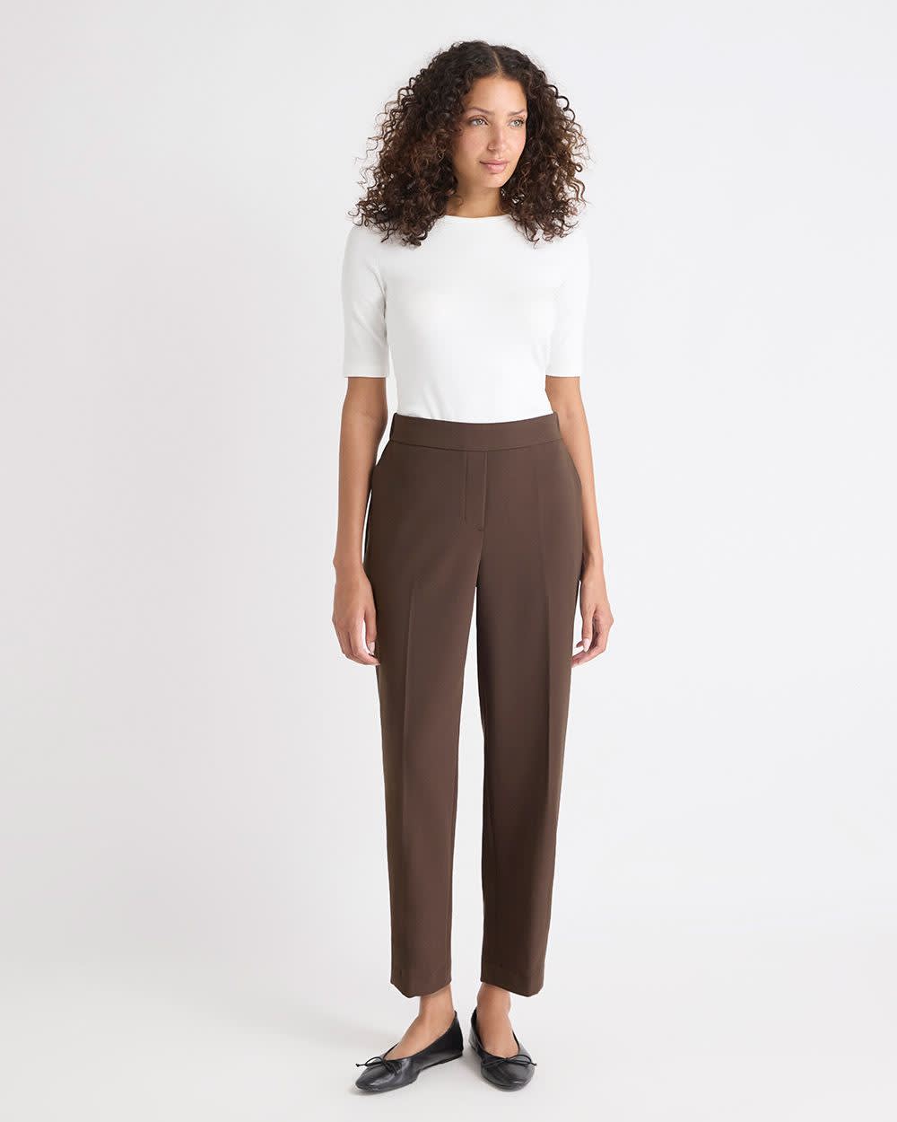Mid-Rise Tapered-Leg Flowy Jogger Pant - Image 8
