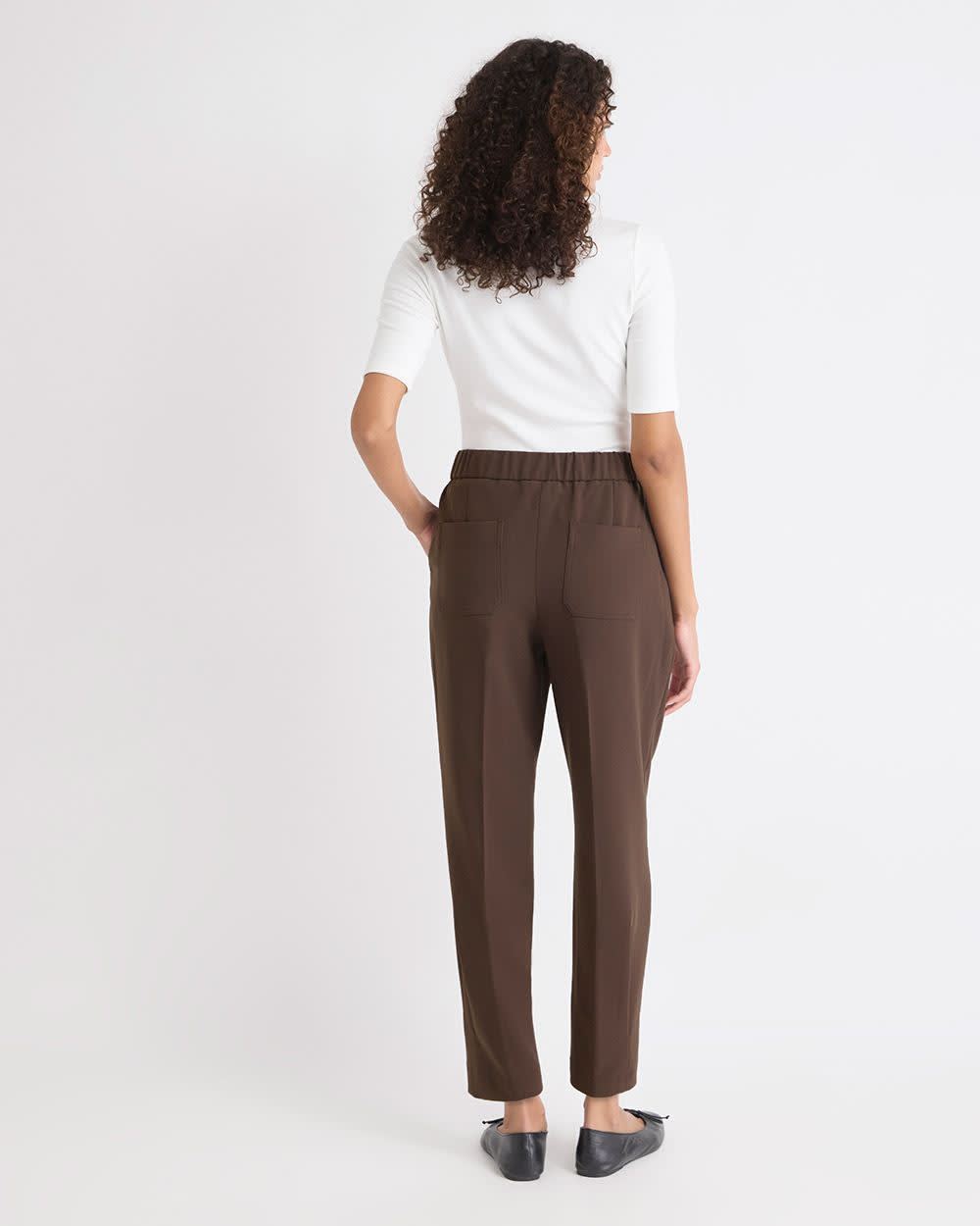 Mid-Rise Tapered-Leg Flowy Jogger Pant - Image 9