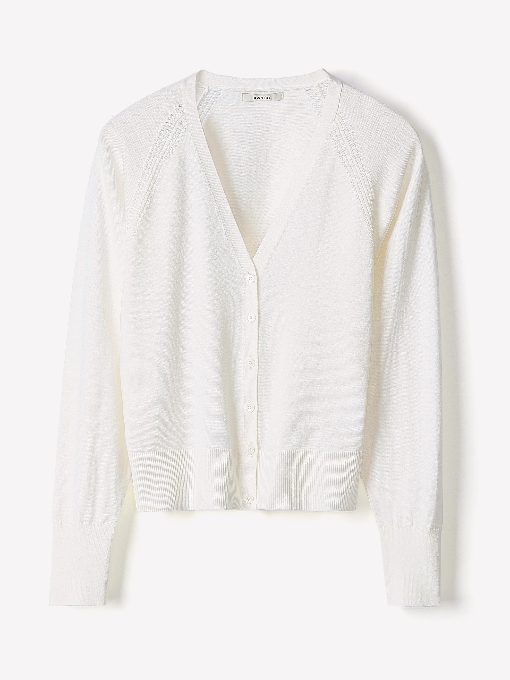 Long-Sleeve V-Neck Cardigan - Image 10