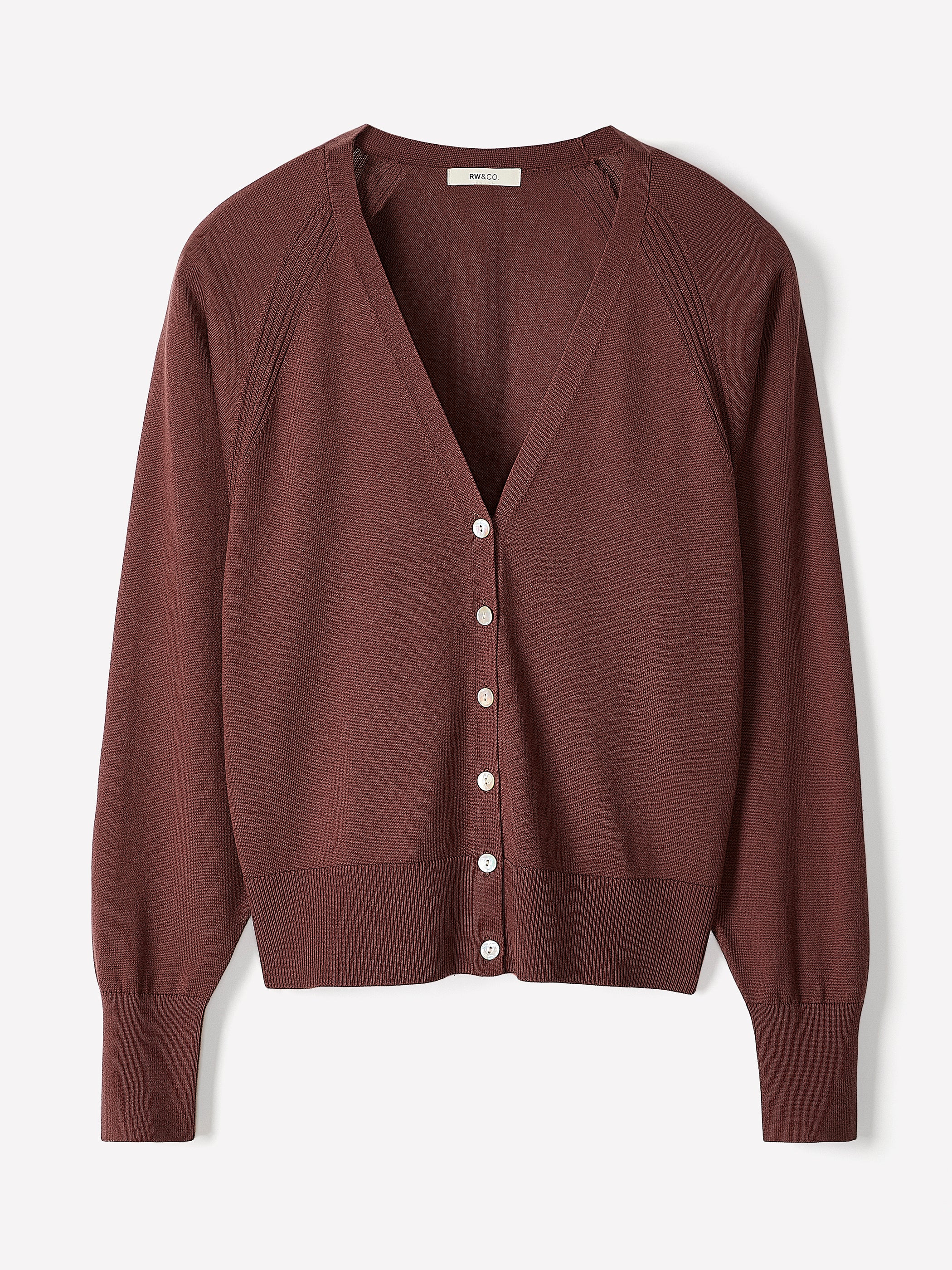 Long-Sleeve V-Neck Cardigan - Image 20