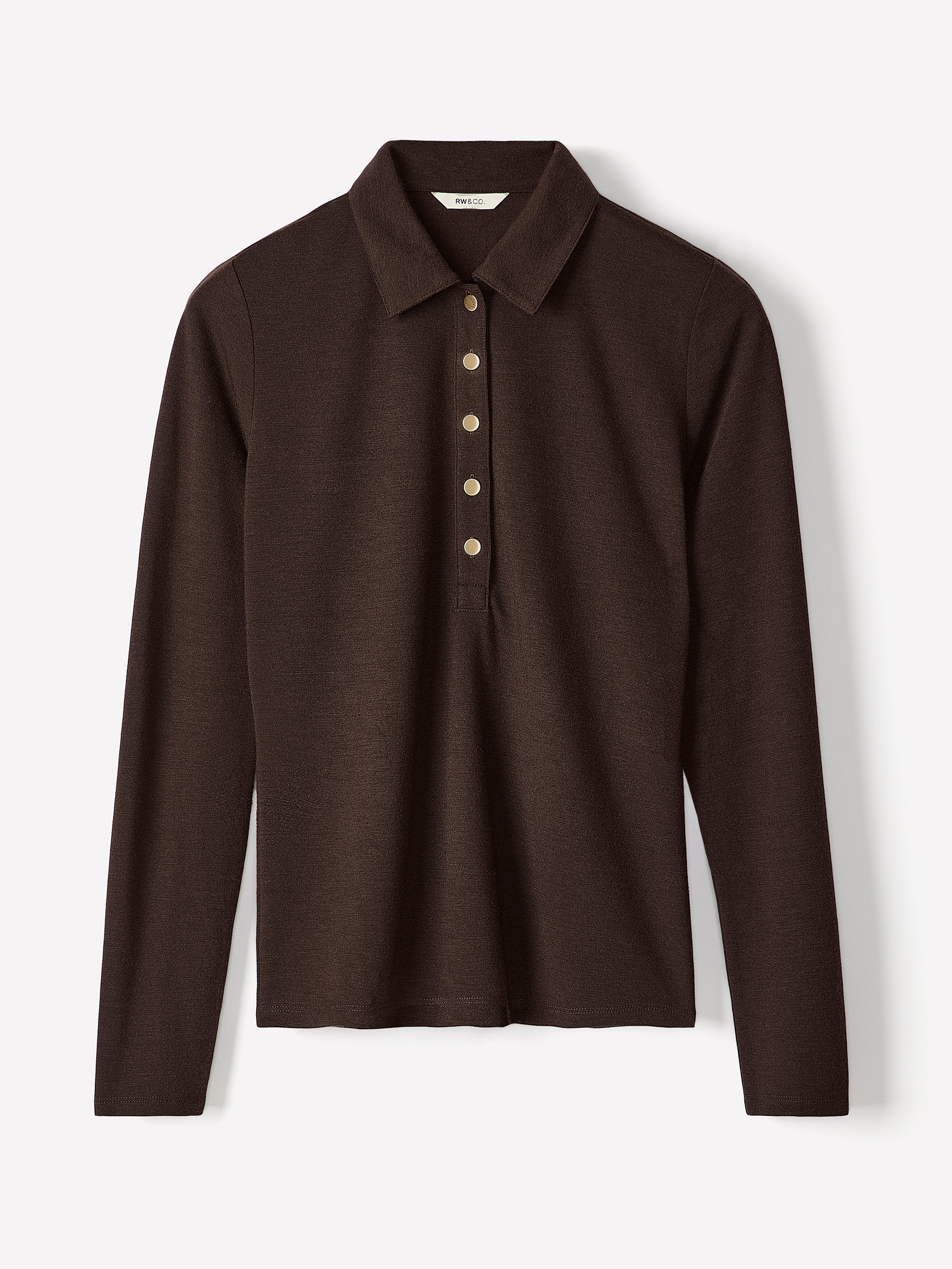 Long-Sleeve Fitted Polo - Image 12