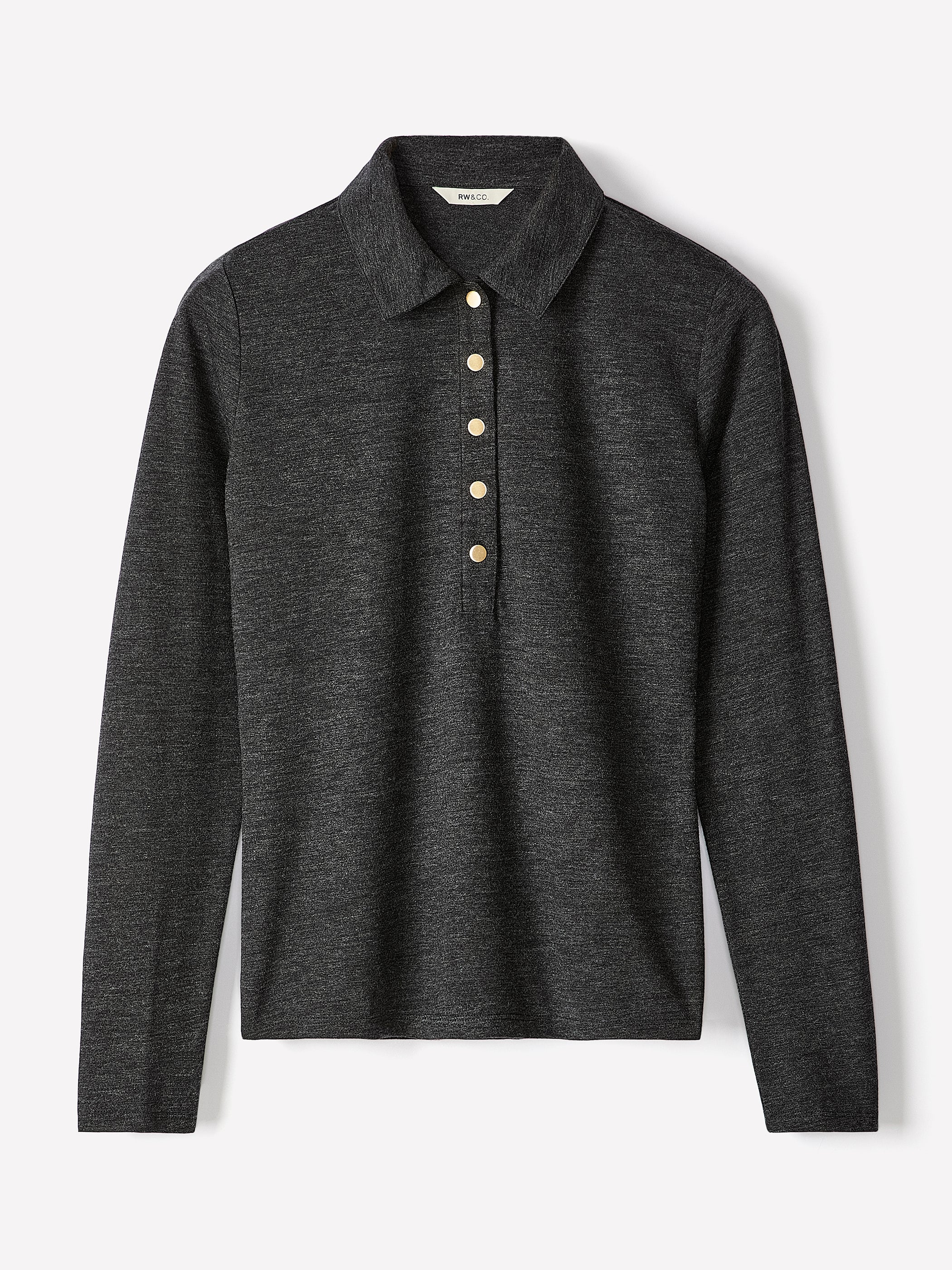 Long-Sleeve Fitted Polo - Image 6