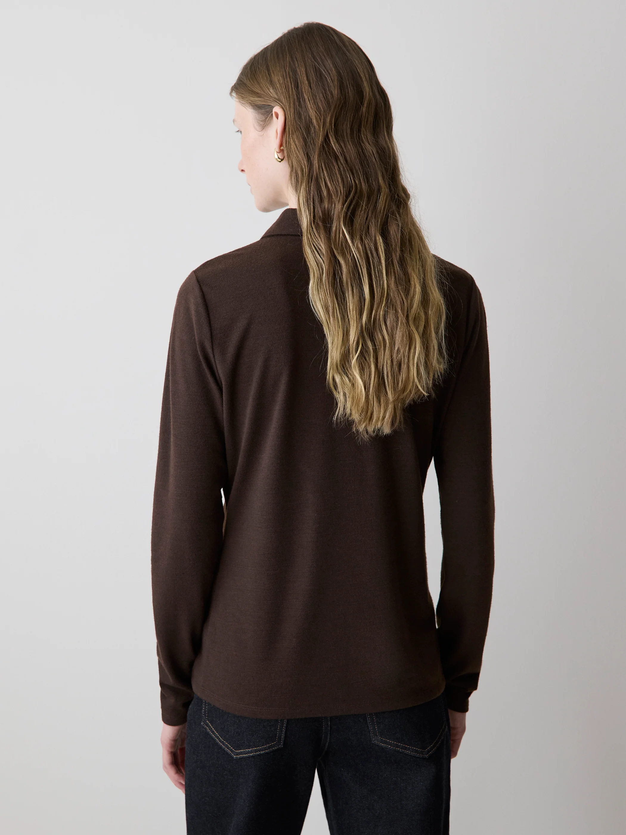 Long-Sleeve Fitted Polo - Image 9
