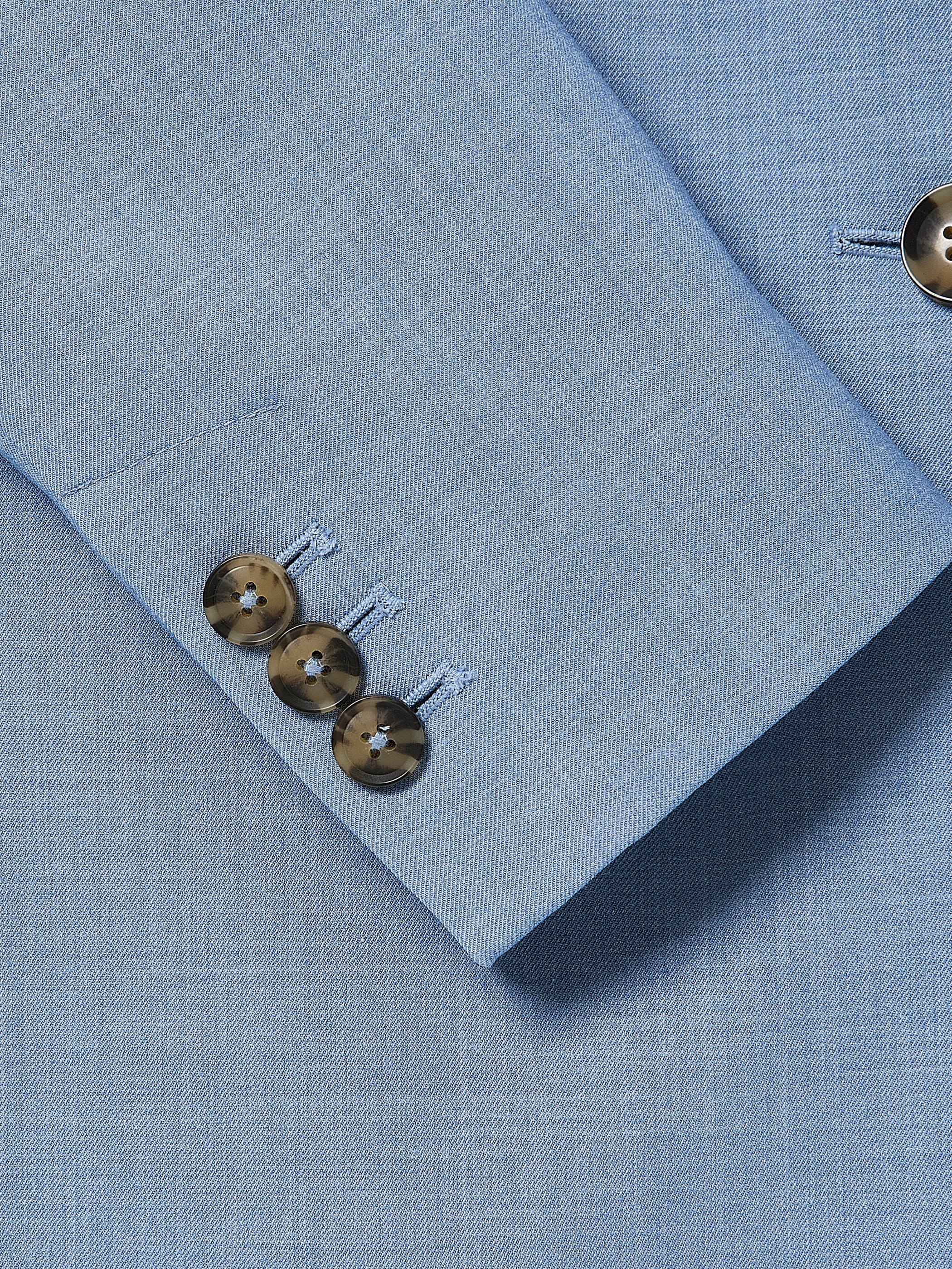 Light Blue Two-Button Fitted Blazer - Image 5