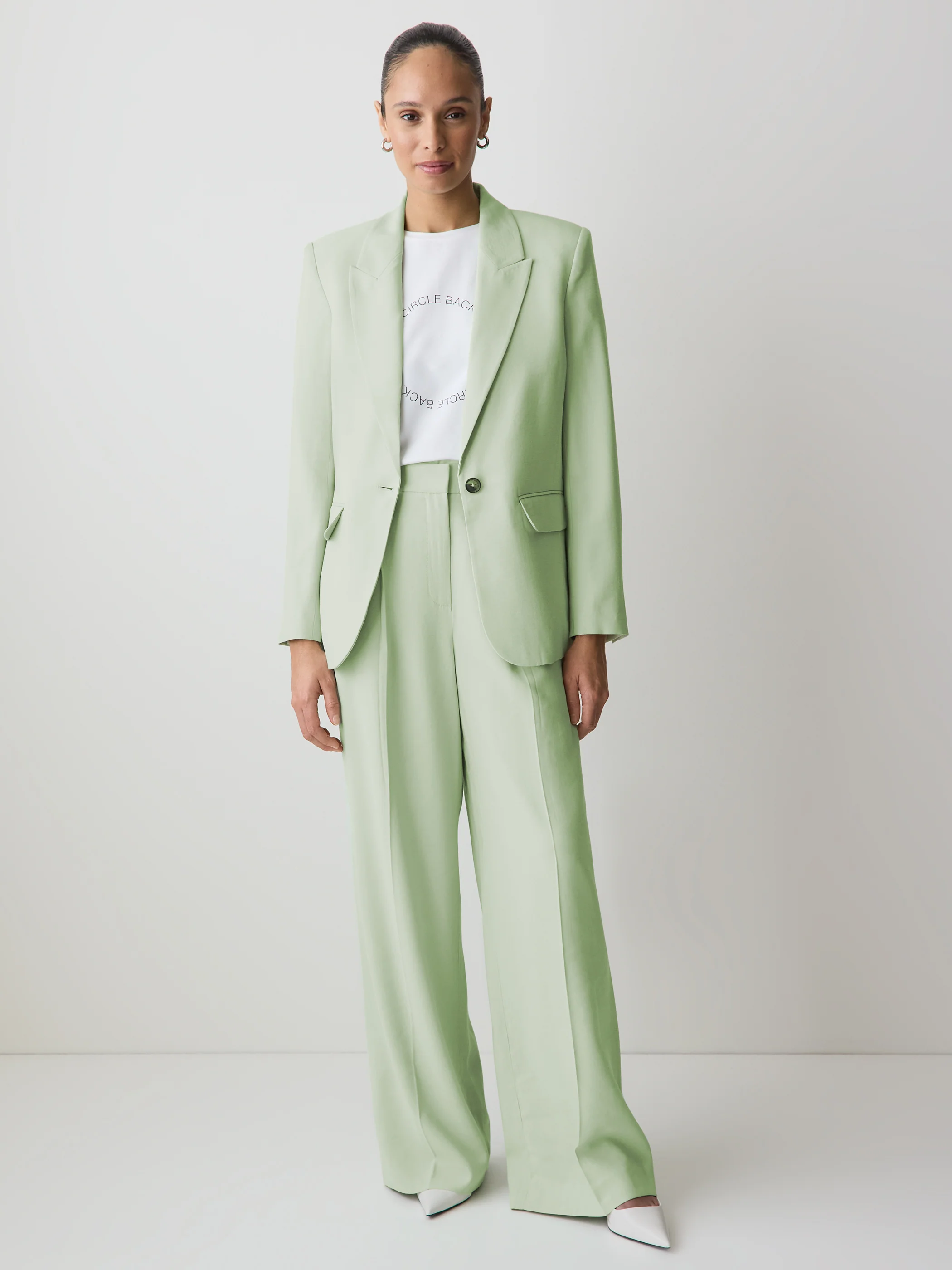 Relaxed-Fit One-Button Blazer - Image 9