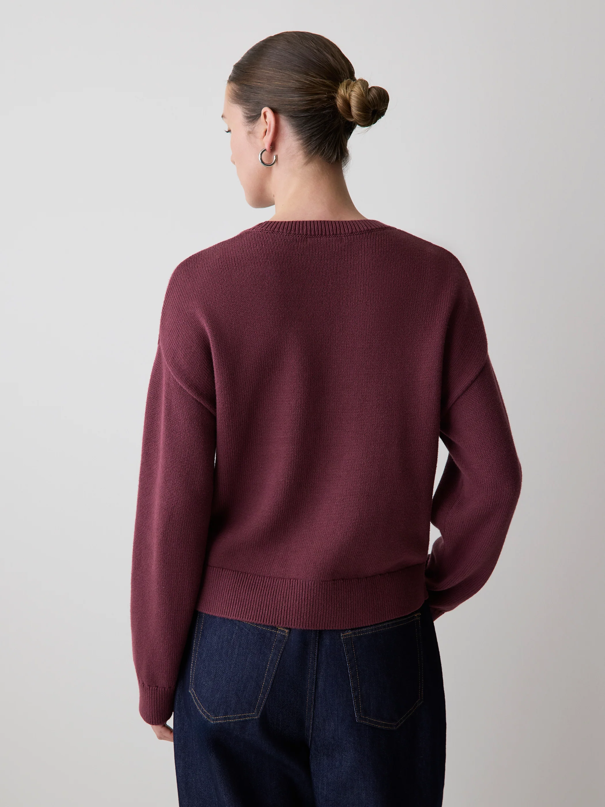 Long-Sleeve Crew-Neck Pullover with Embroidery - Image 3