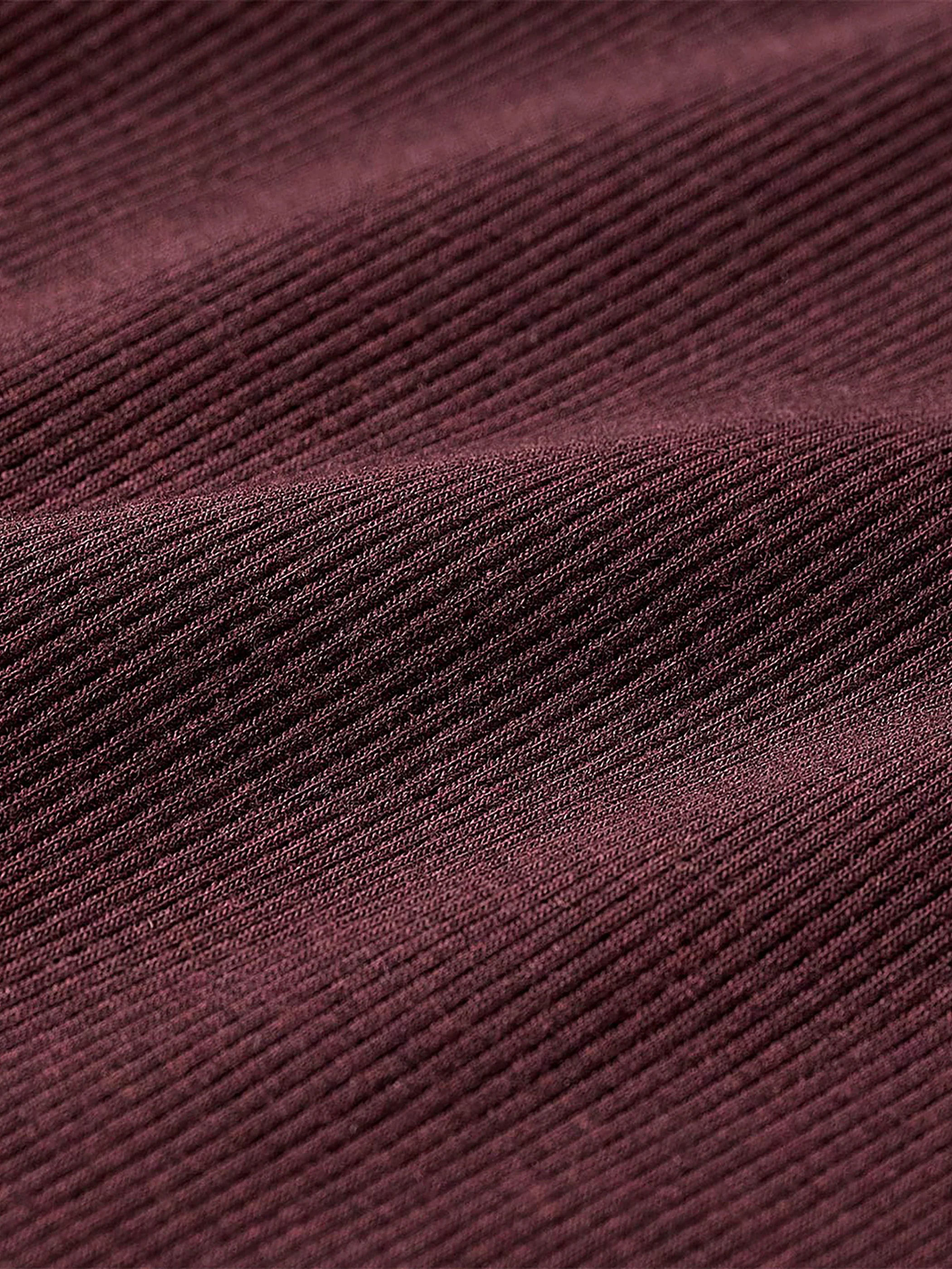 Long-Sleeve Crew-Neck Fitted Ribbed Tee - Image 4