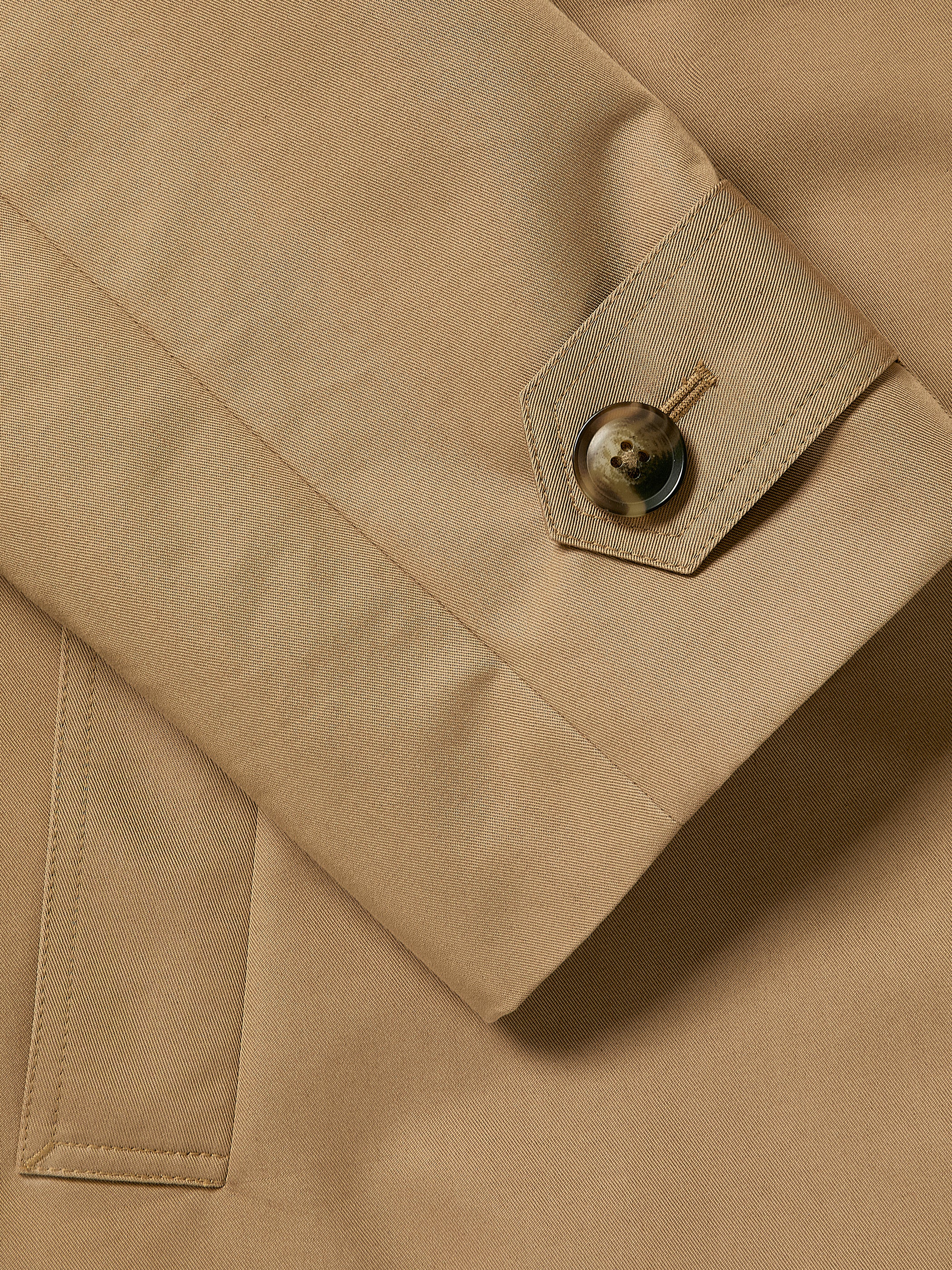 Double-Breasted Twill Trench Coat with Belt - Image 4
