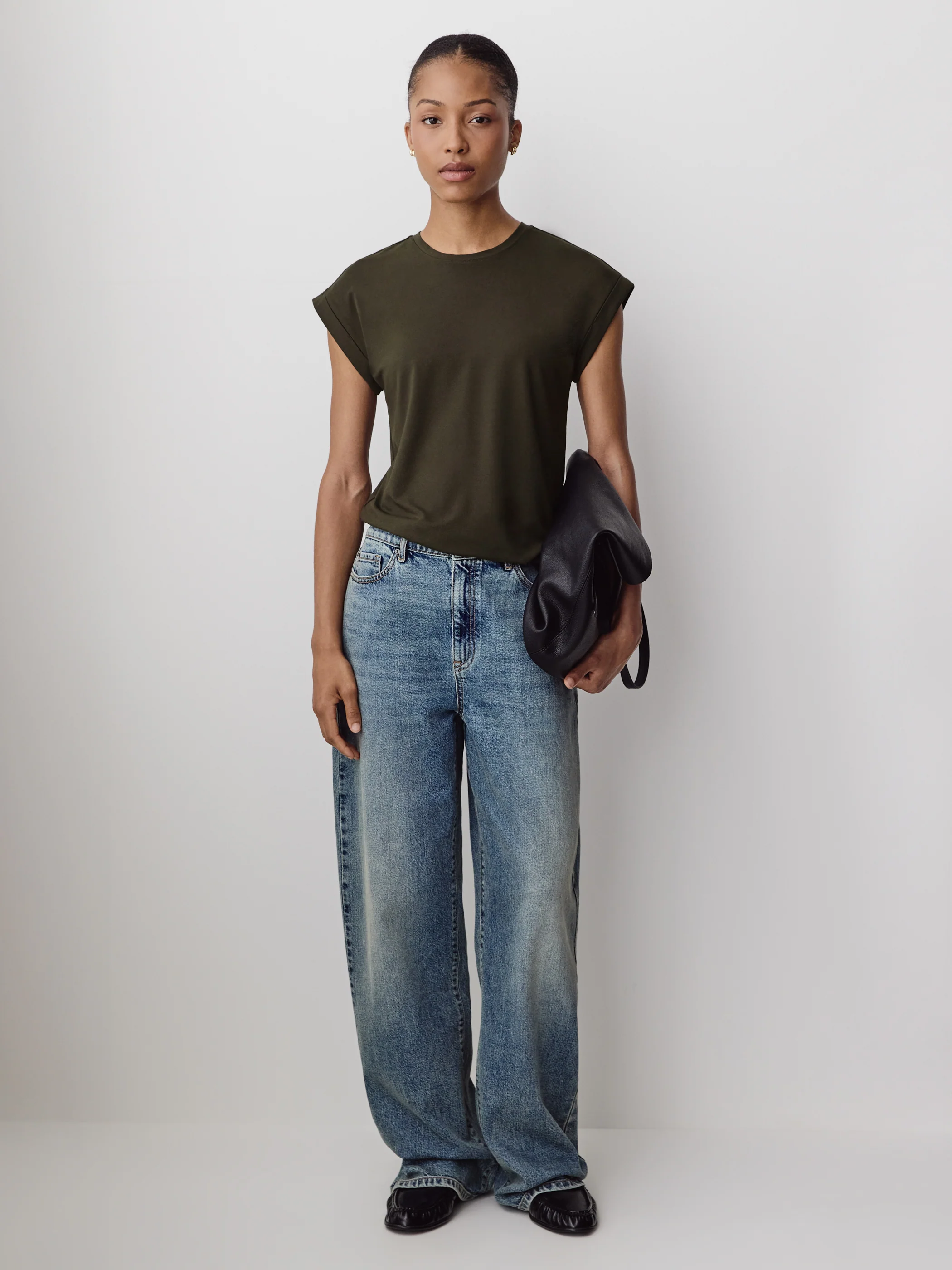Extended-Sleeve Crew-Neck Tee - Image 2