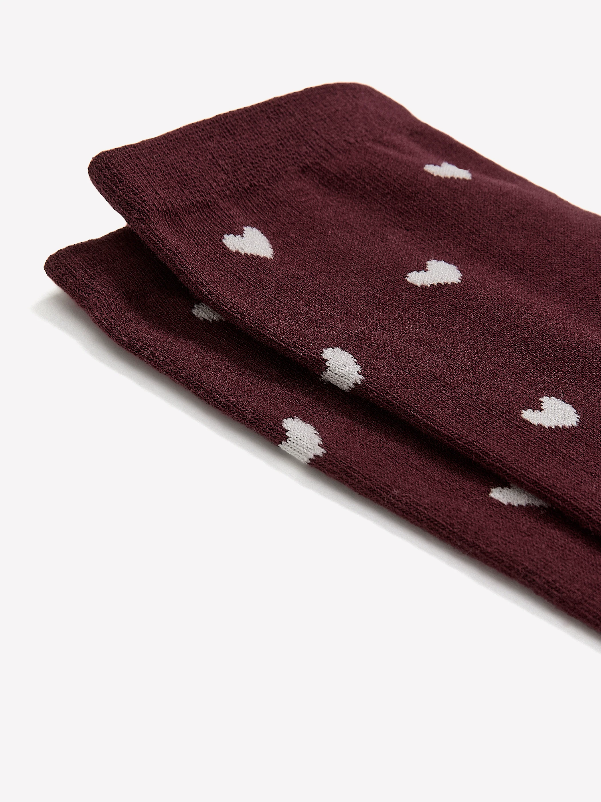Crew Socks with Tiny Hearts - Image 2