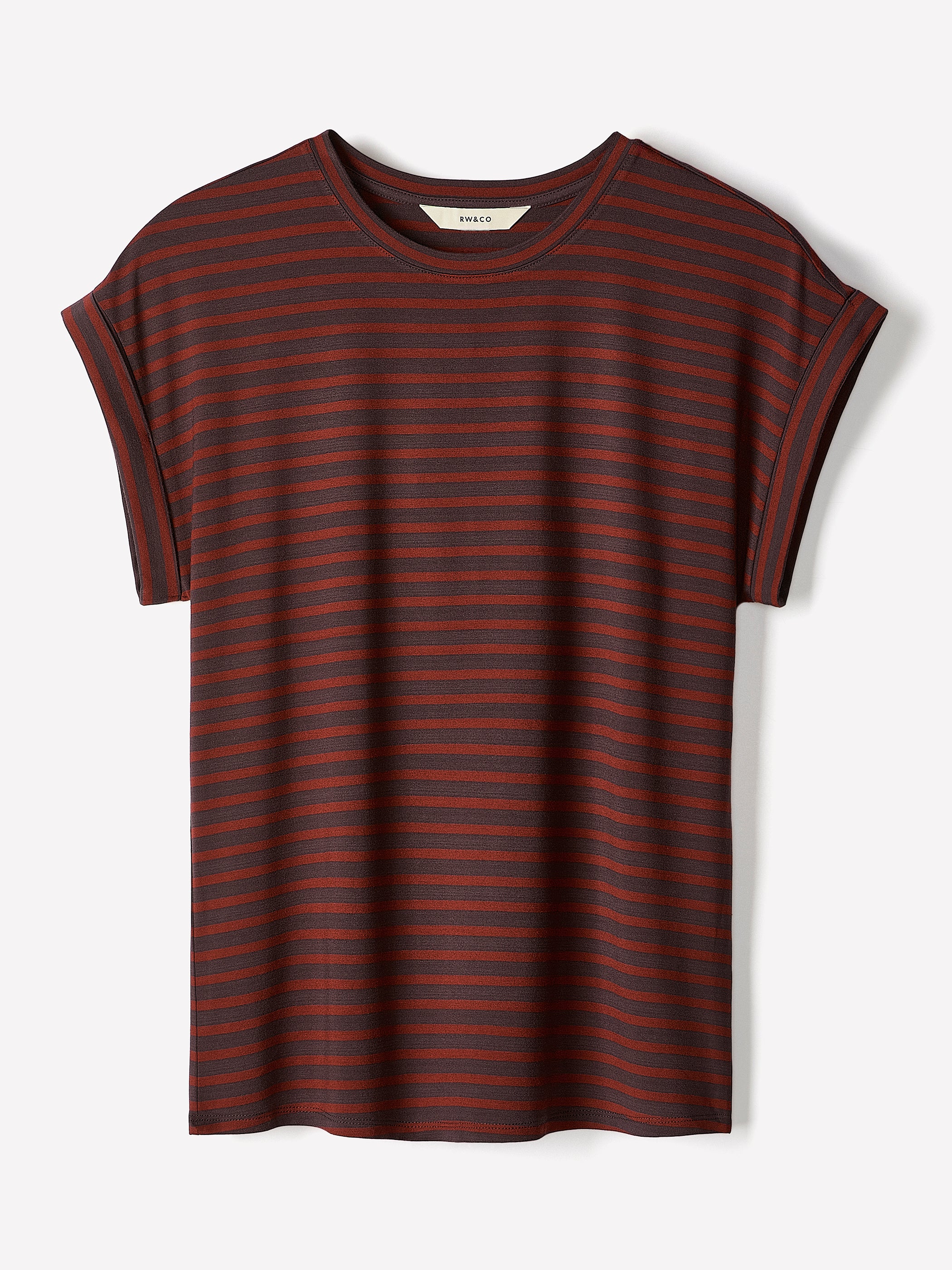Striped Extended-Sleeve Crew-Neck Tee - Image 3