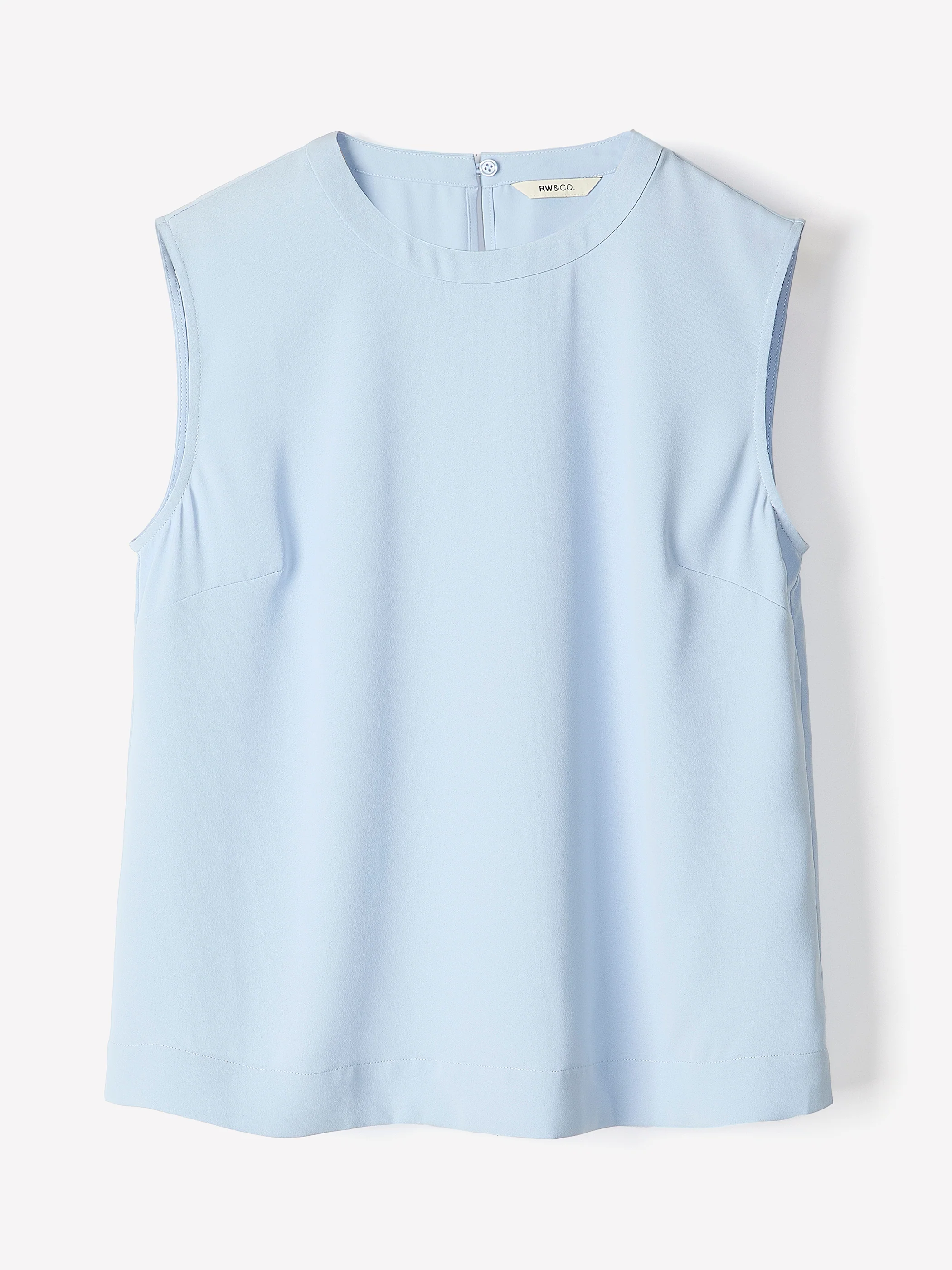 Crew-Neck Luxe Crepe Cami - Image 5