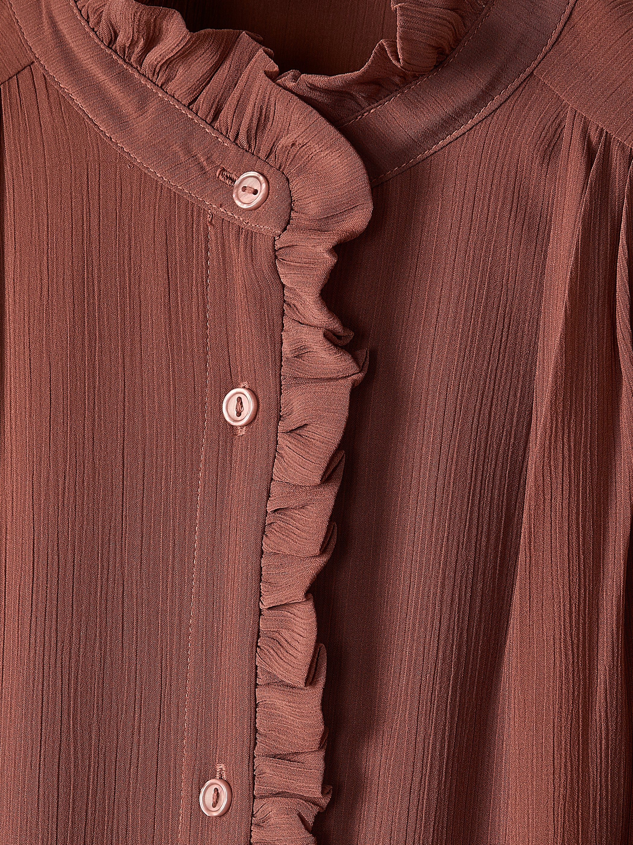 Long-Sleeve Mock-Neck Buttoned-Down Midi Dress - Image 23