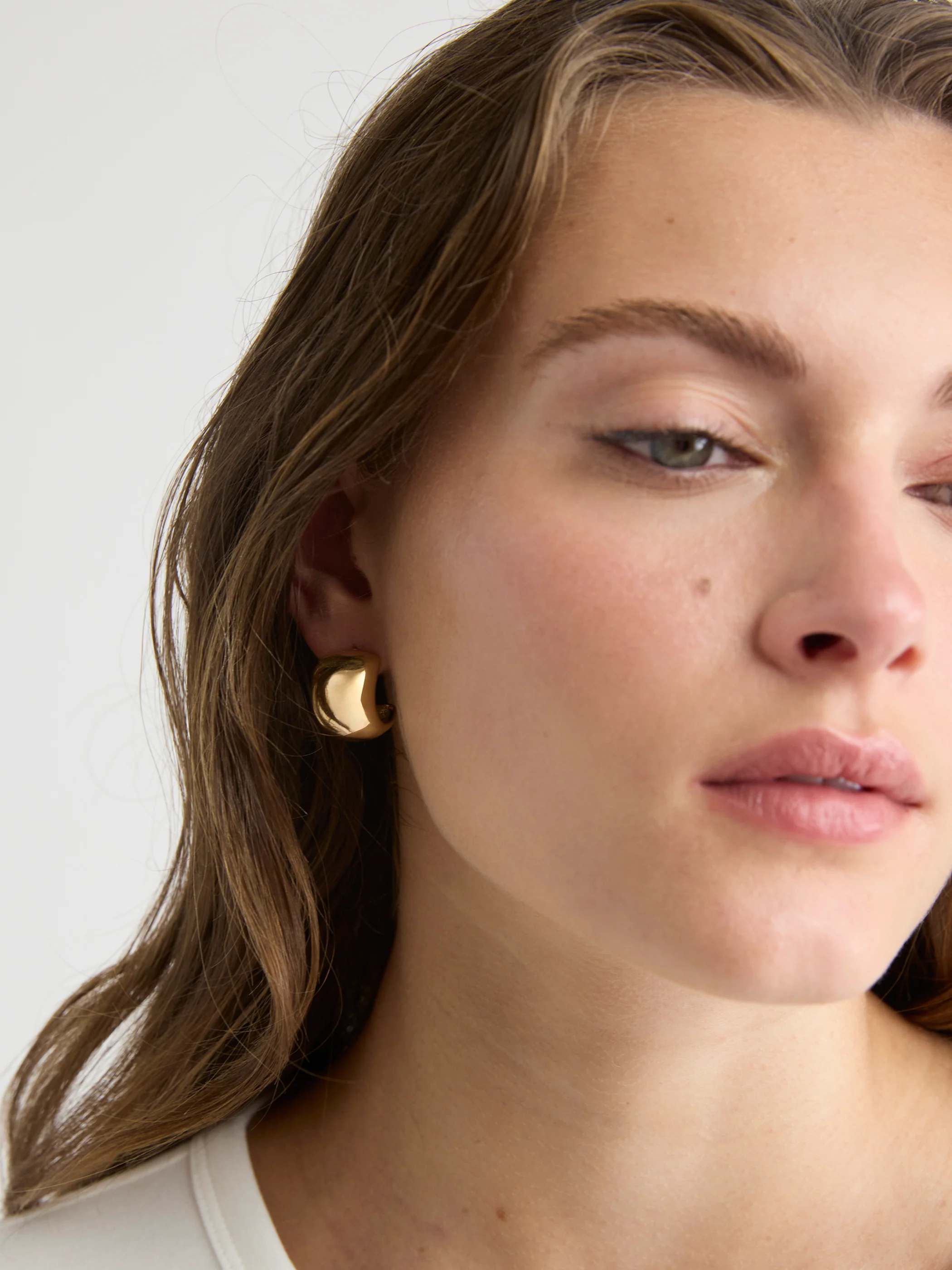 Dome Hoop Earrings - Image 3