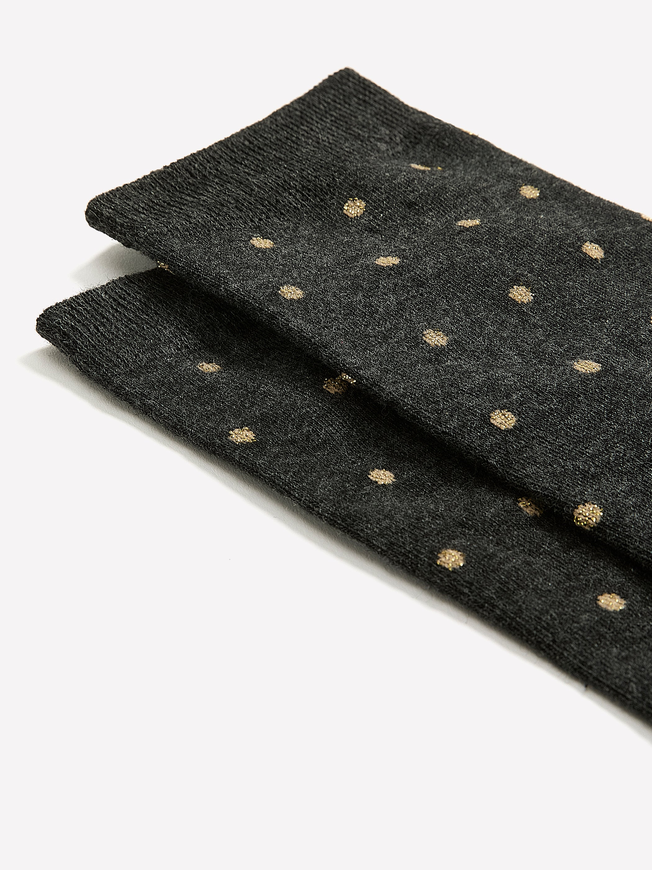 Dotted Crew Socks with Metallic Fibres - Image 2