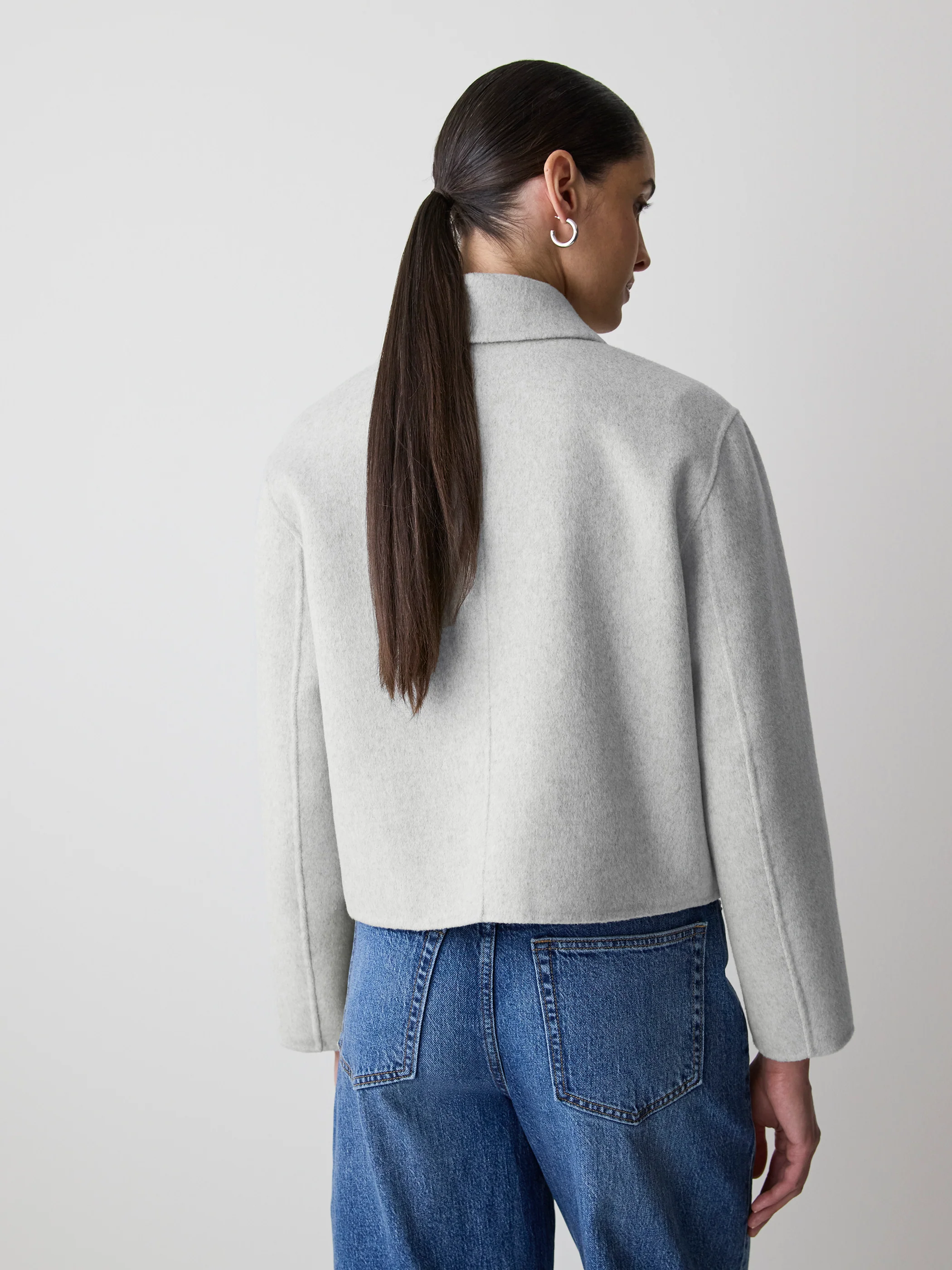 Double Face Wool-Blend Transitional Coat - Image 14