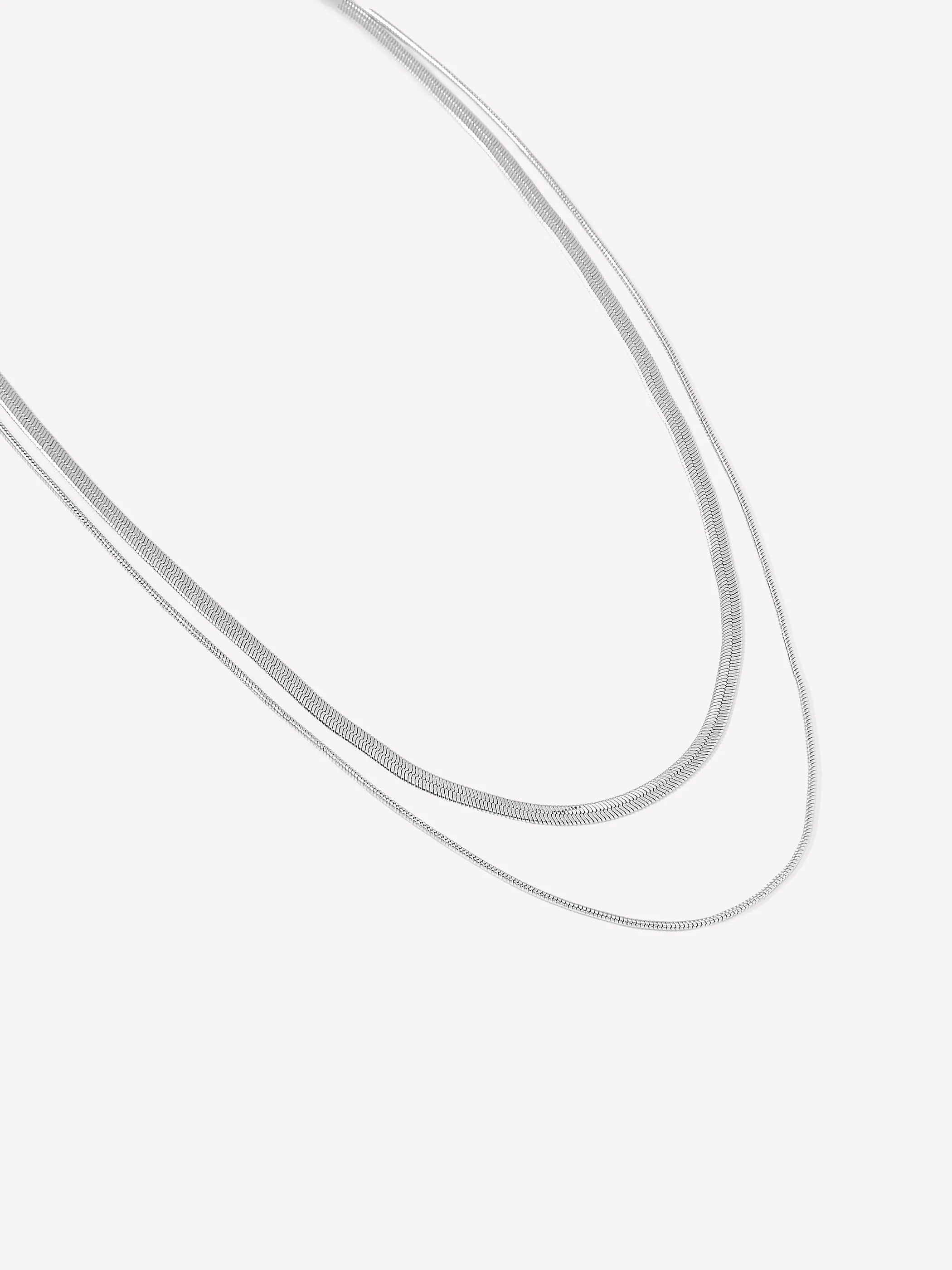 Double-Snake-Chain Necklace - Image 2