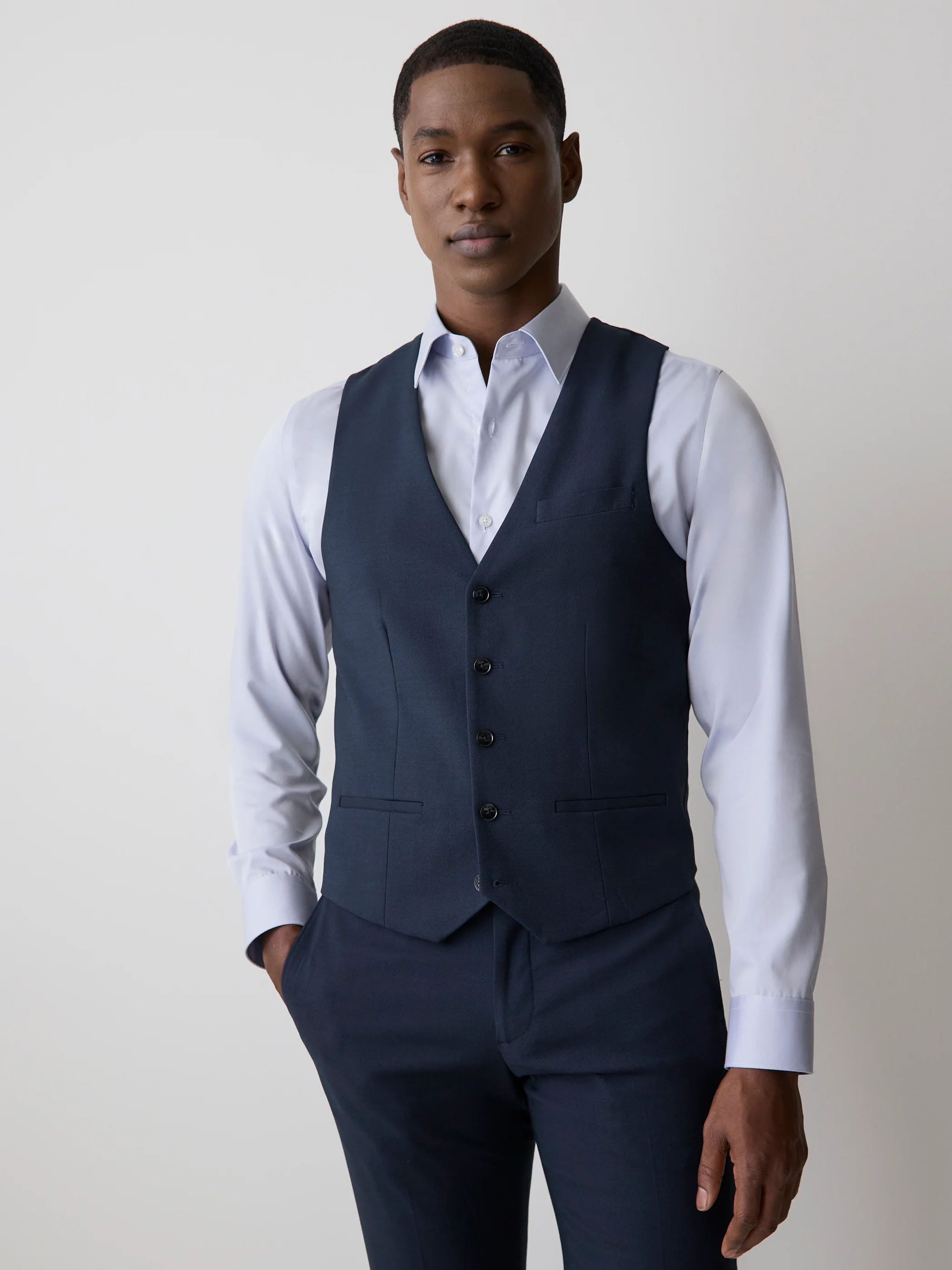Essential Navy Suit Vest