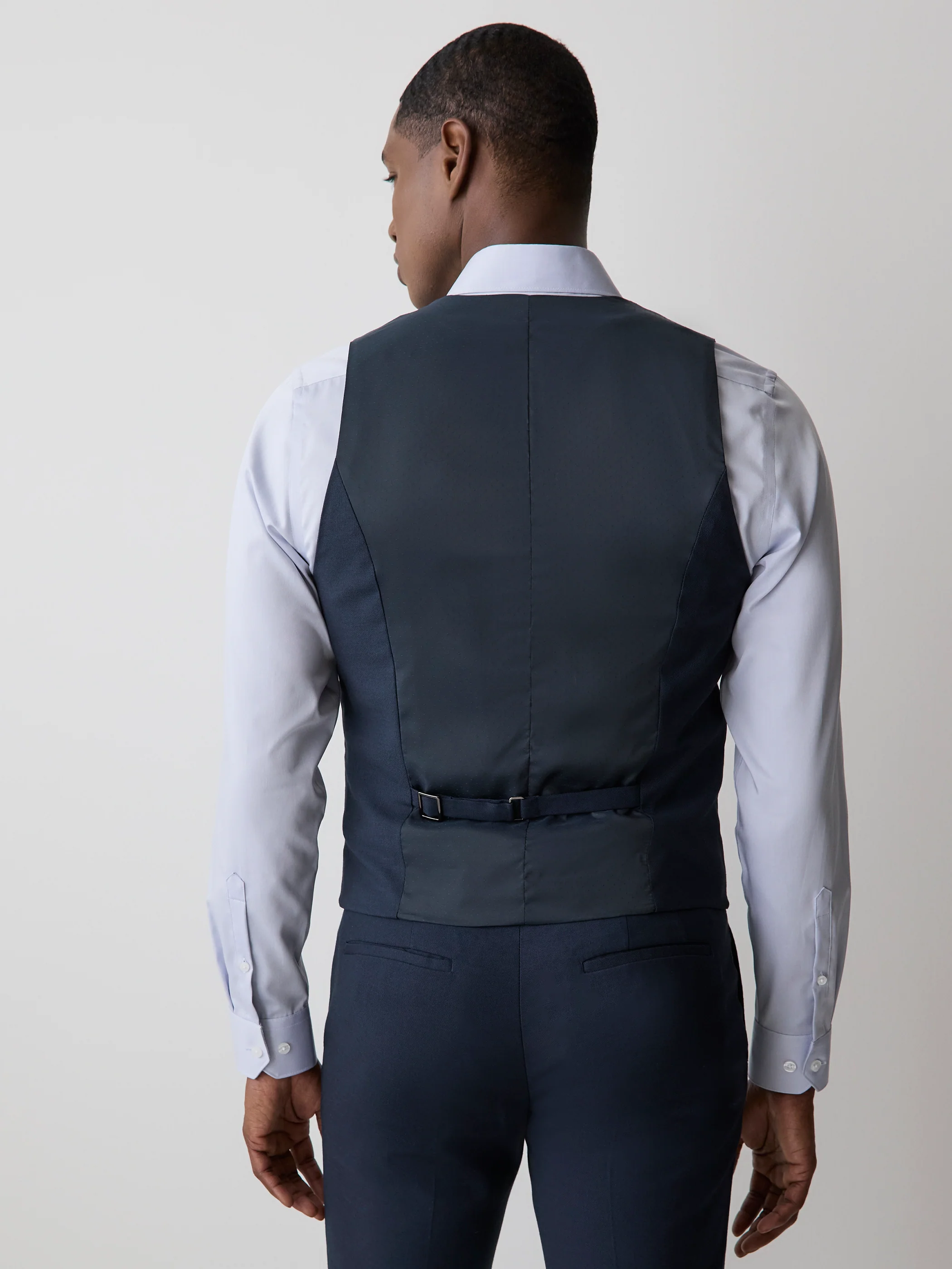 Essential Navy Suit Vest - Image 3