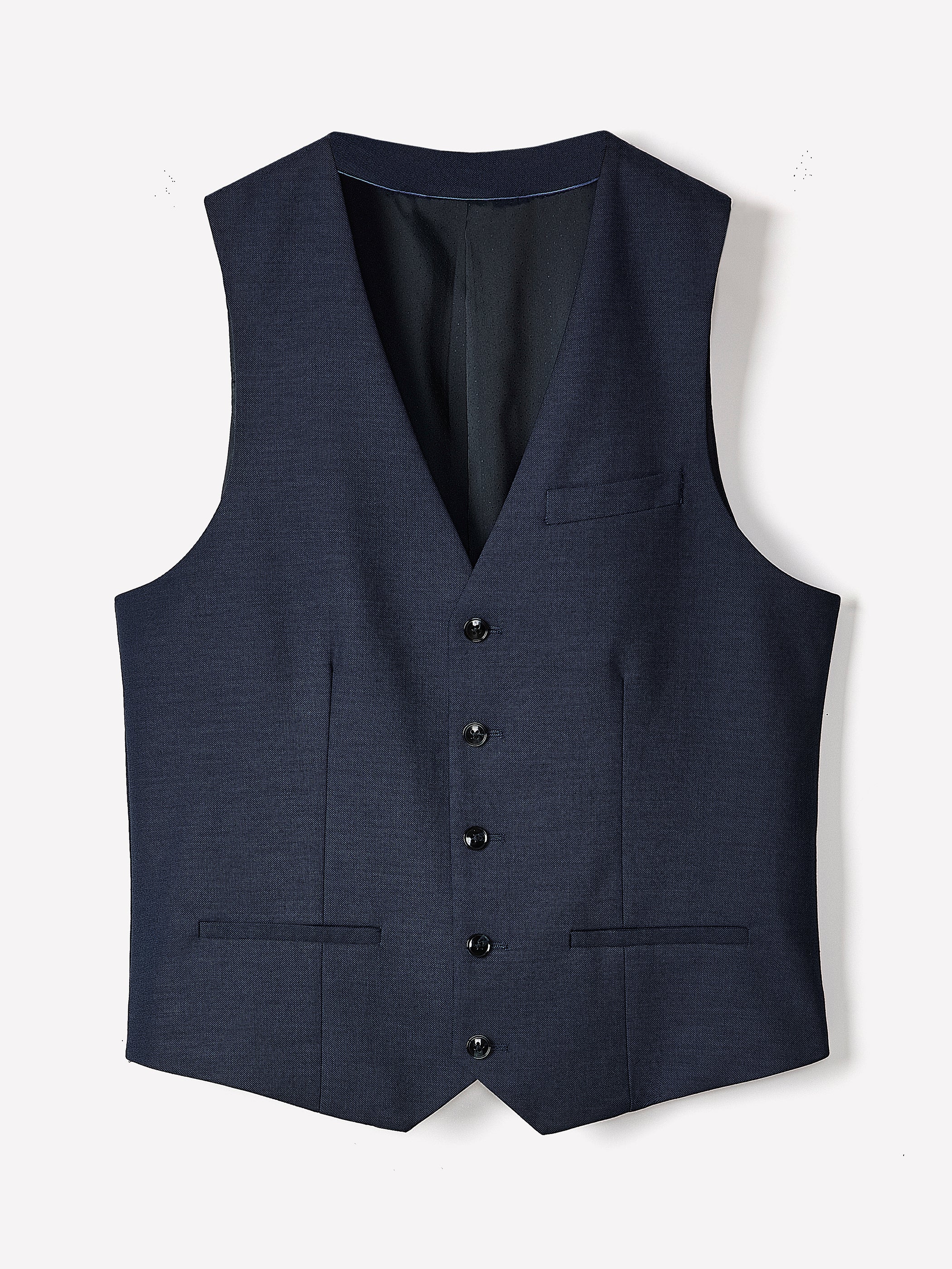 Essential Navy Suit Vest - Image 5