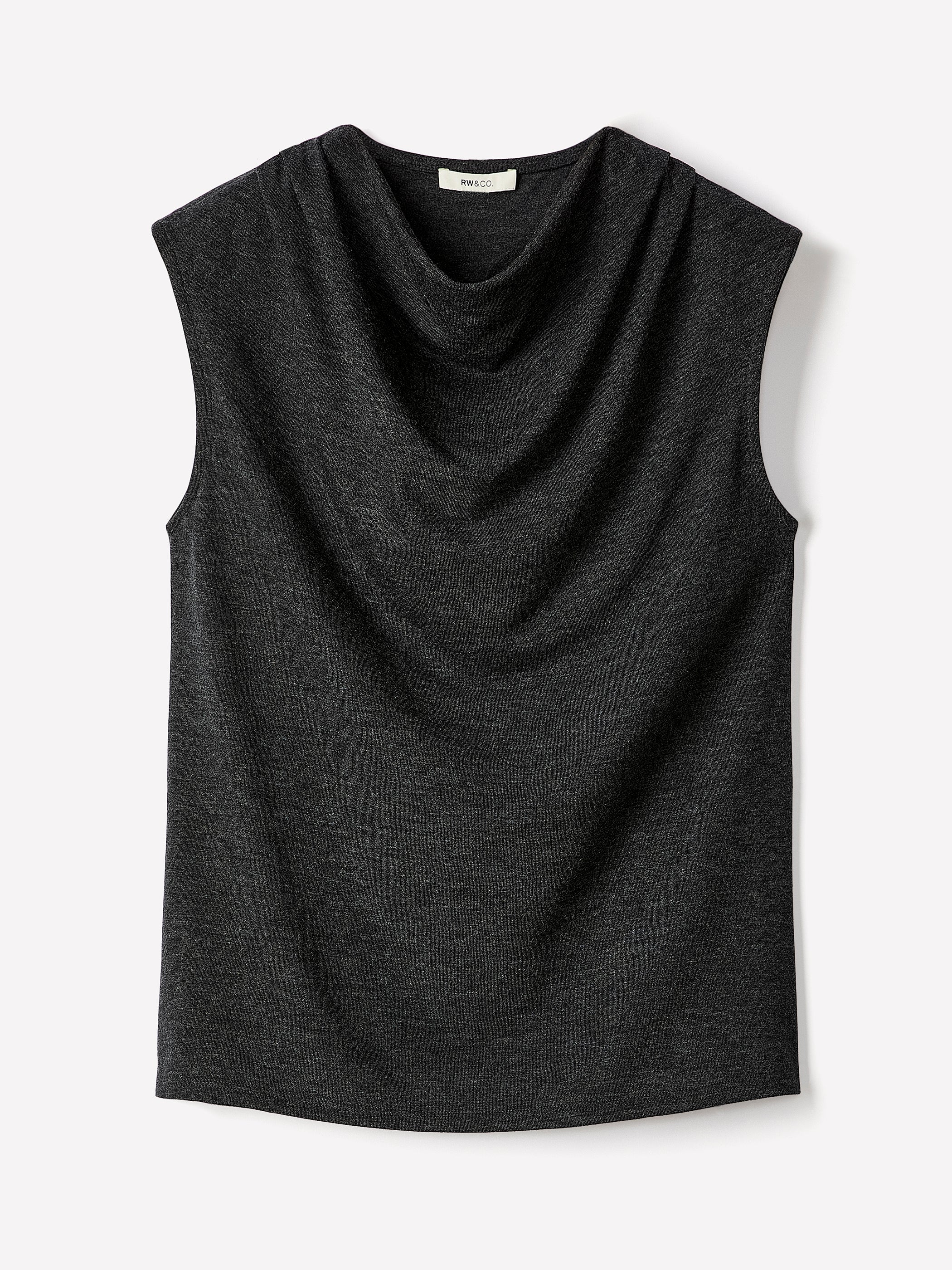 Sleeveless Top with Cowl Neckline - Image 10