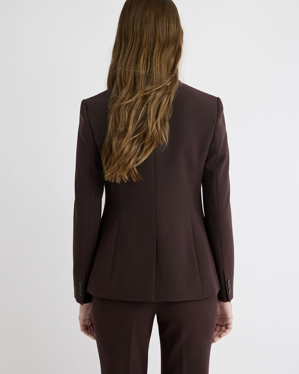 Three-Button Fitted Blazer - Image 3