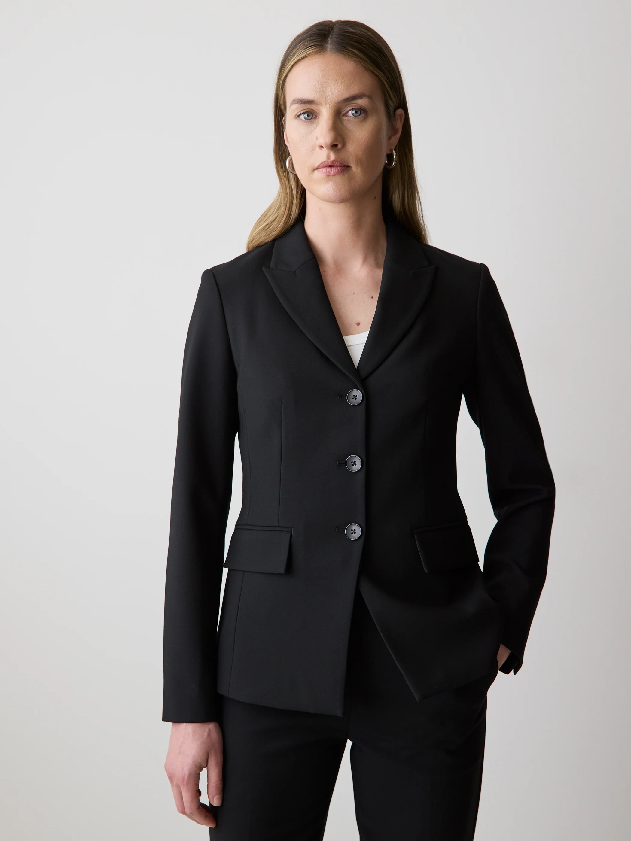 Three-Button Fitted Blazer - Image 7