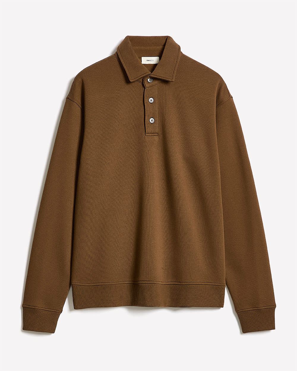 Fleece Long-Sleeve Polo - Image 11