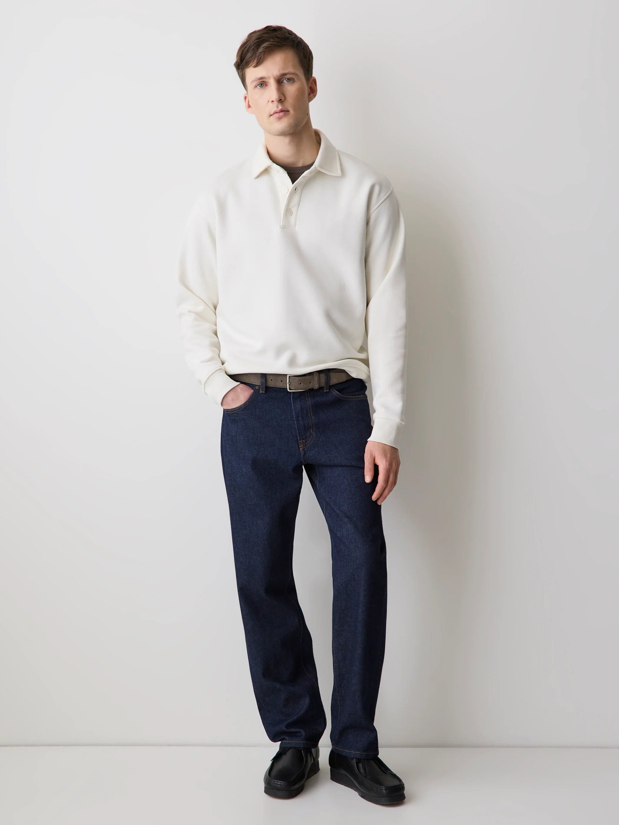 Fleece Long-Sleeve Polo - Image 15