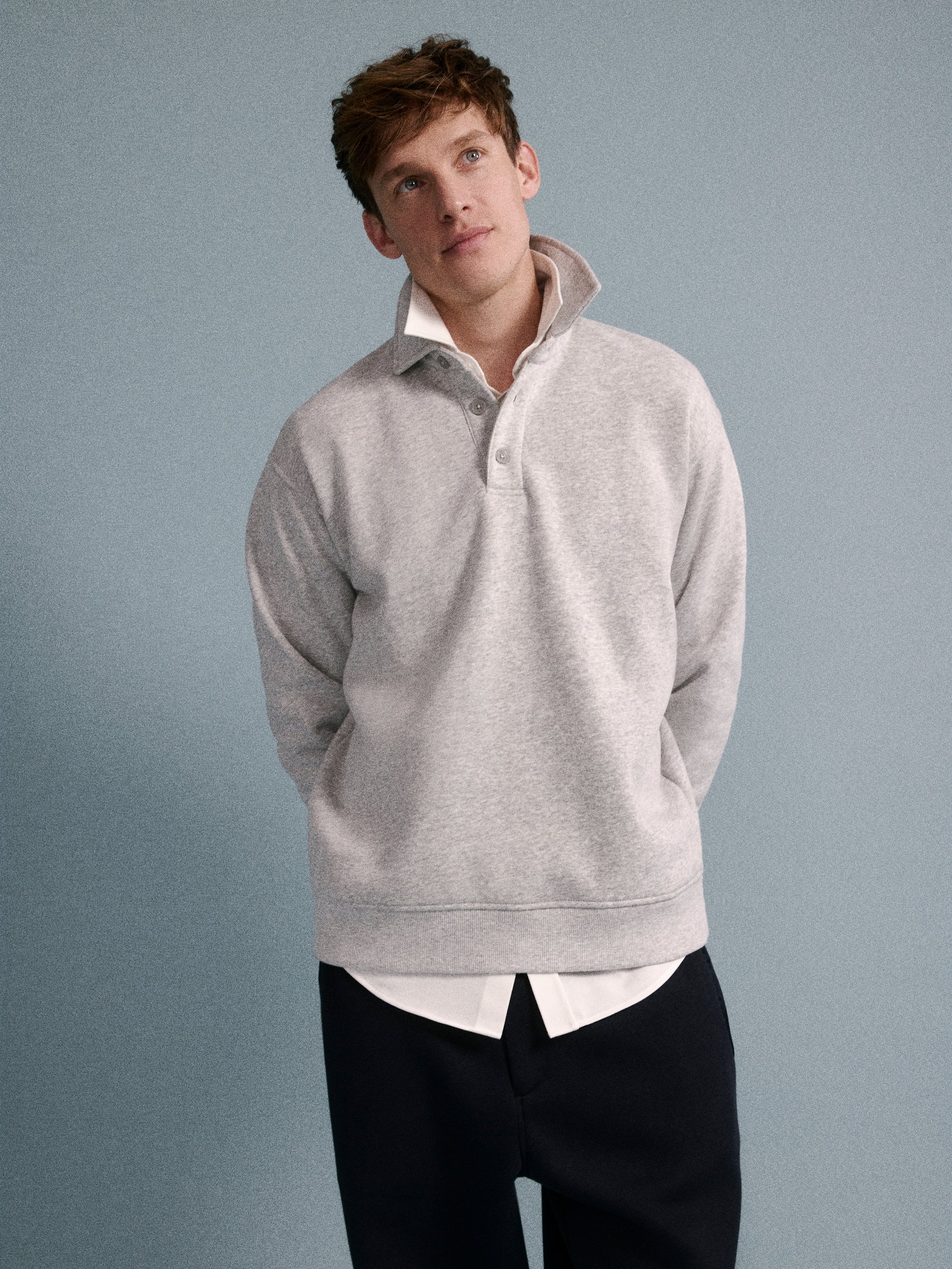 Fleece Long-Sleeve Polo - Image 20