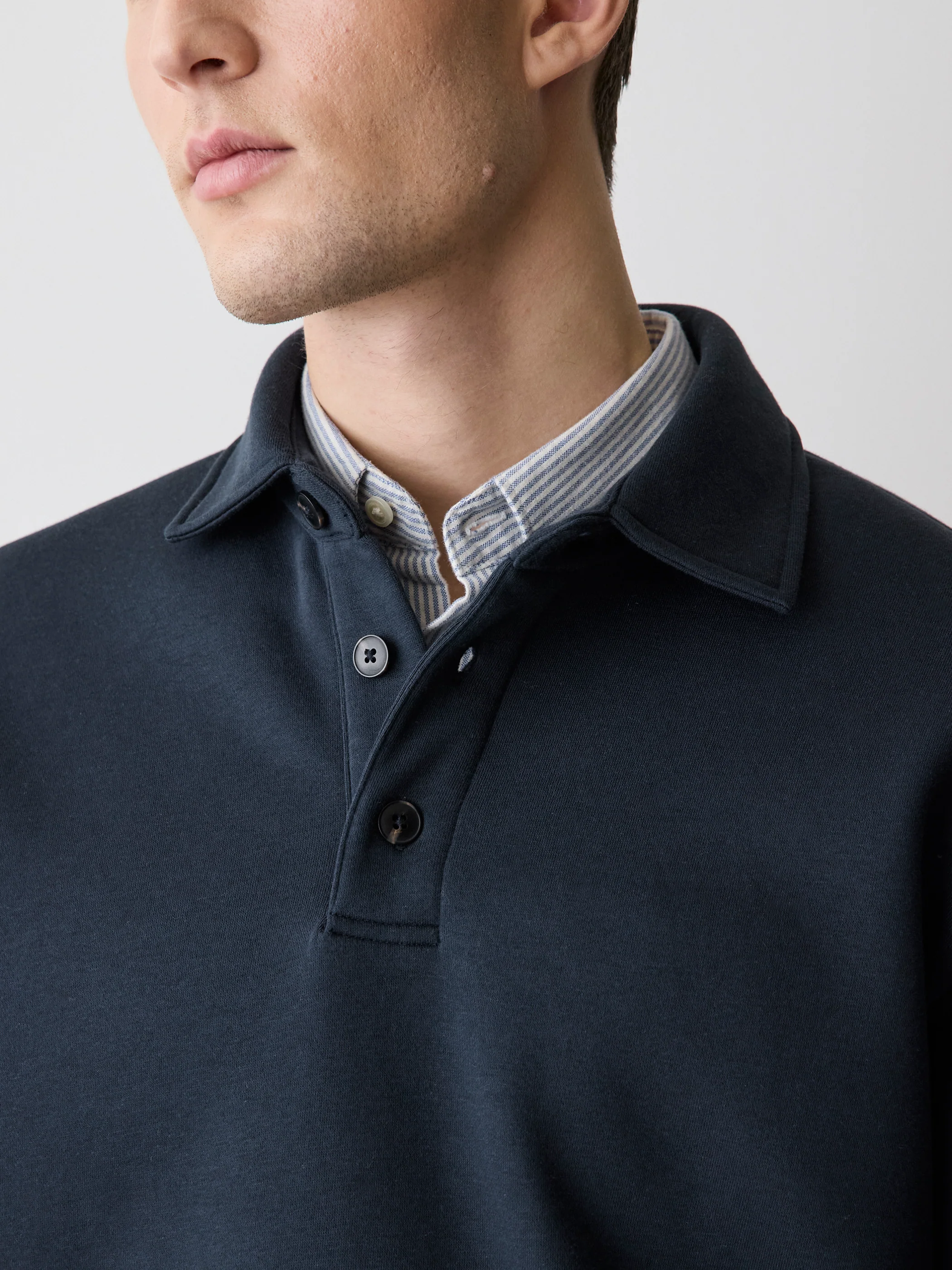 Fleece Long-Sleeve Polo - Image 30