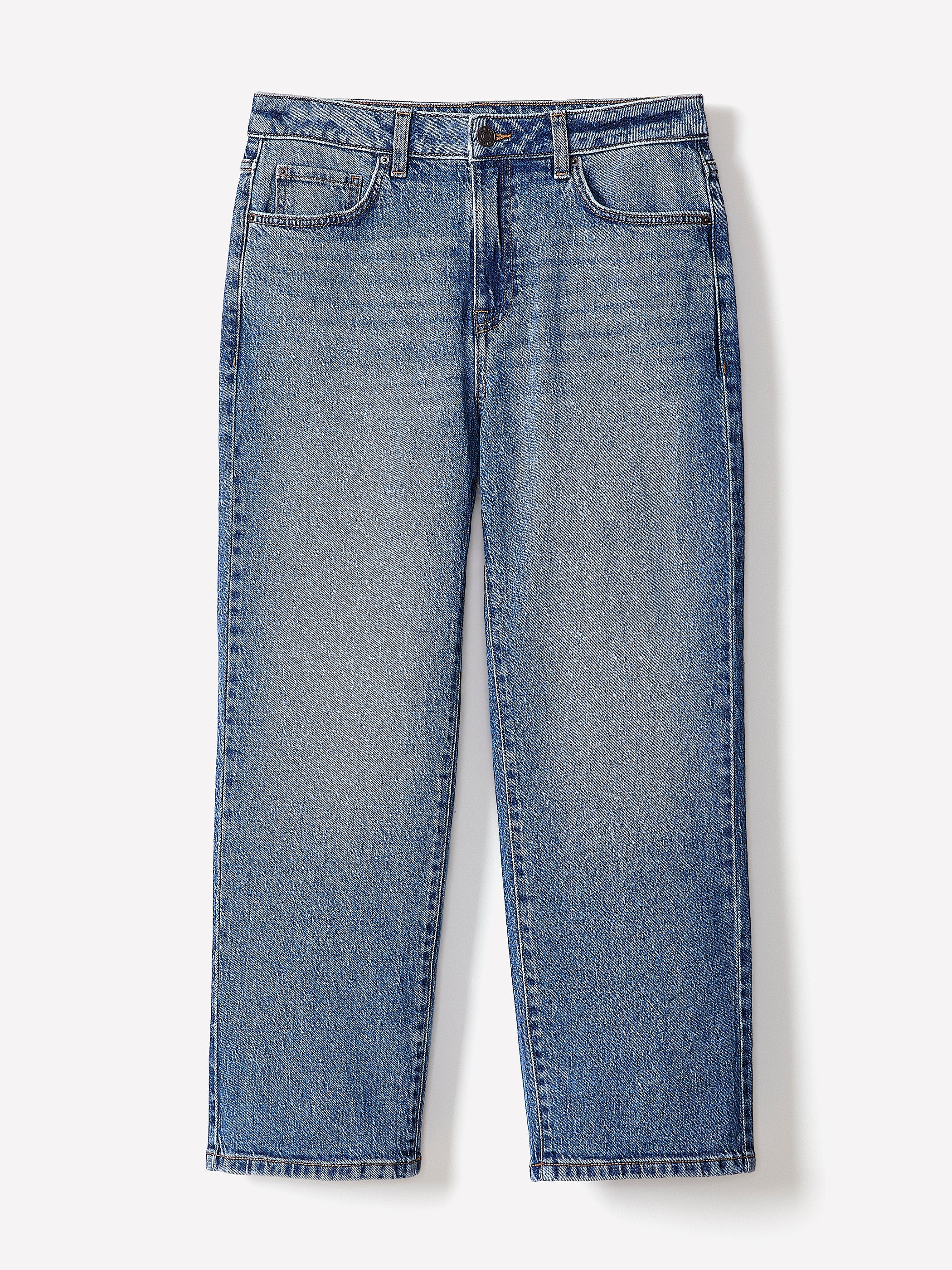 Cropped Straight-Leg Jeans - Image 6