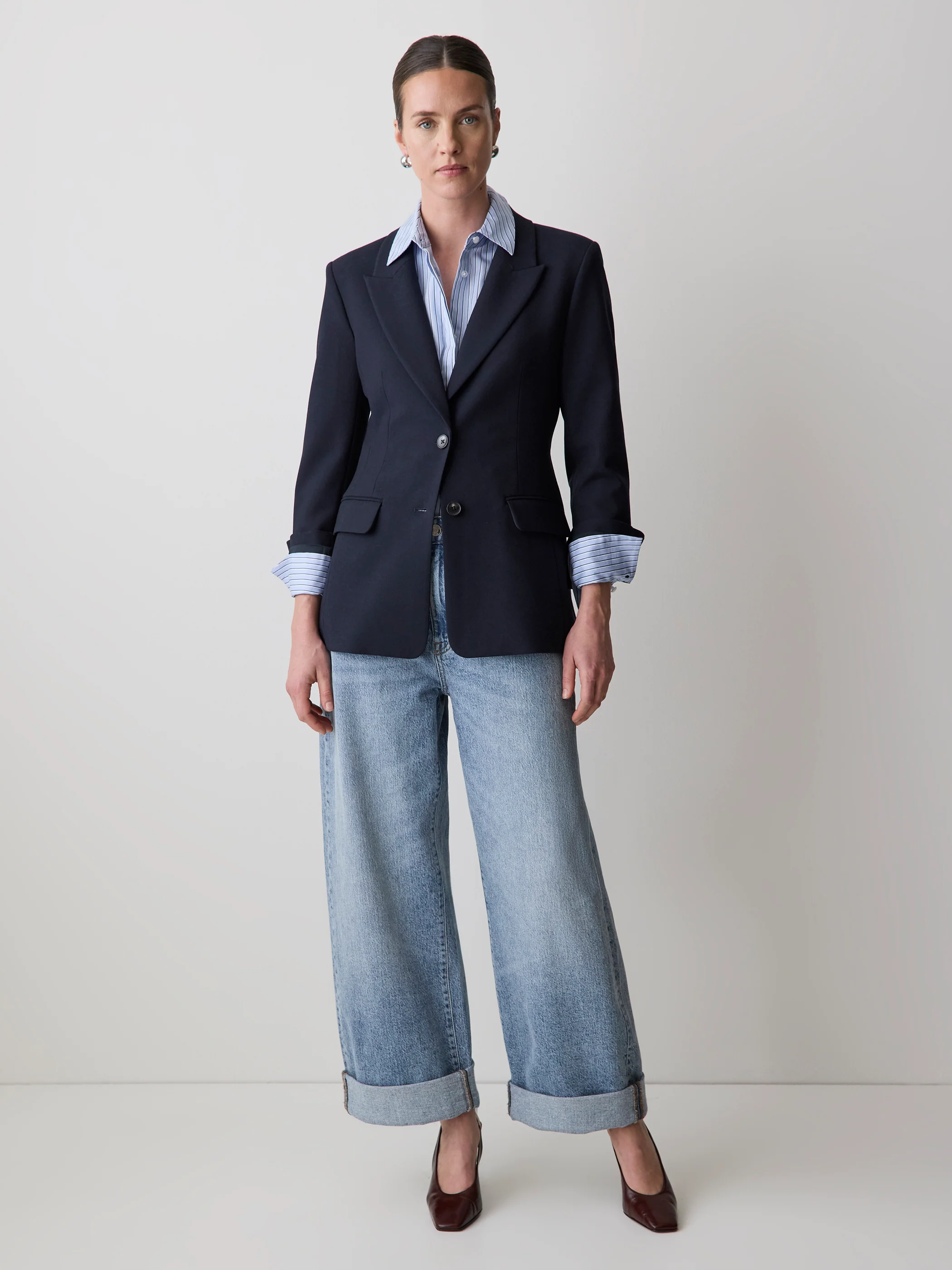 Navy Hourglass Blazer - Image 2