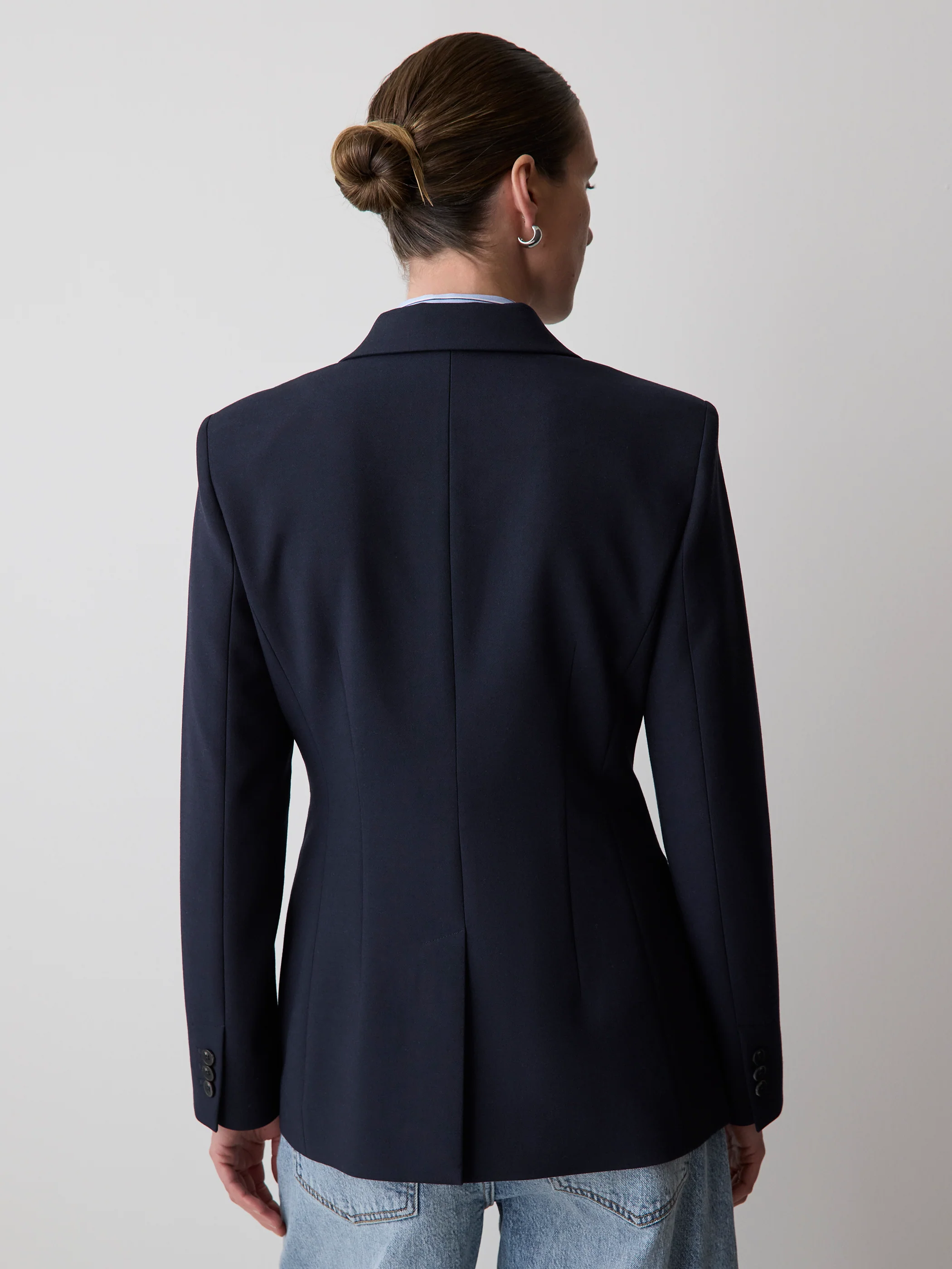 Navy Hourglass Blazer - Image 3