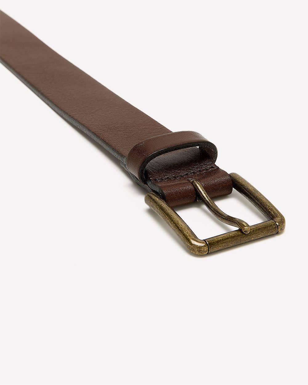 Italian Leather Casual Belt - Image 6