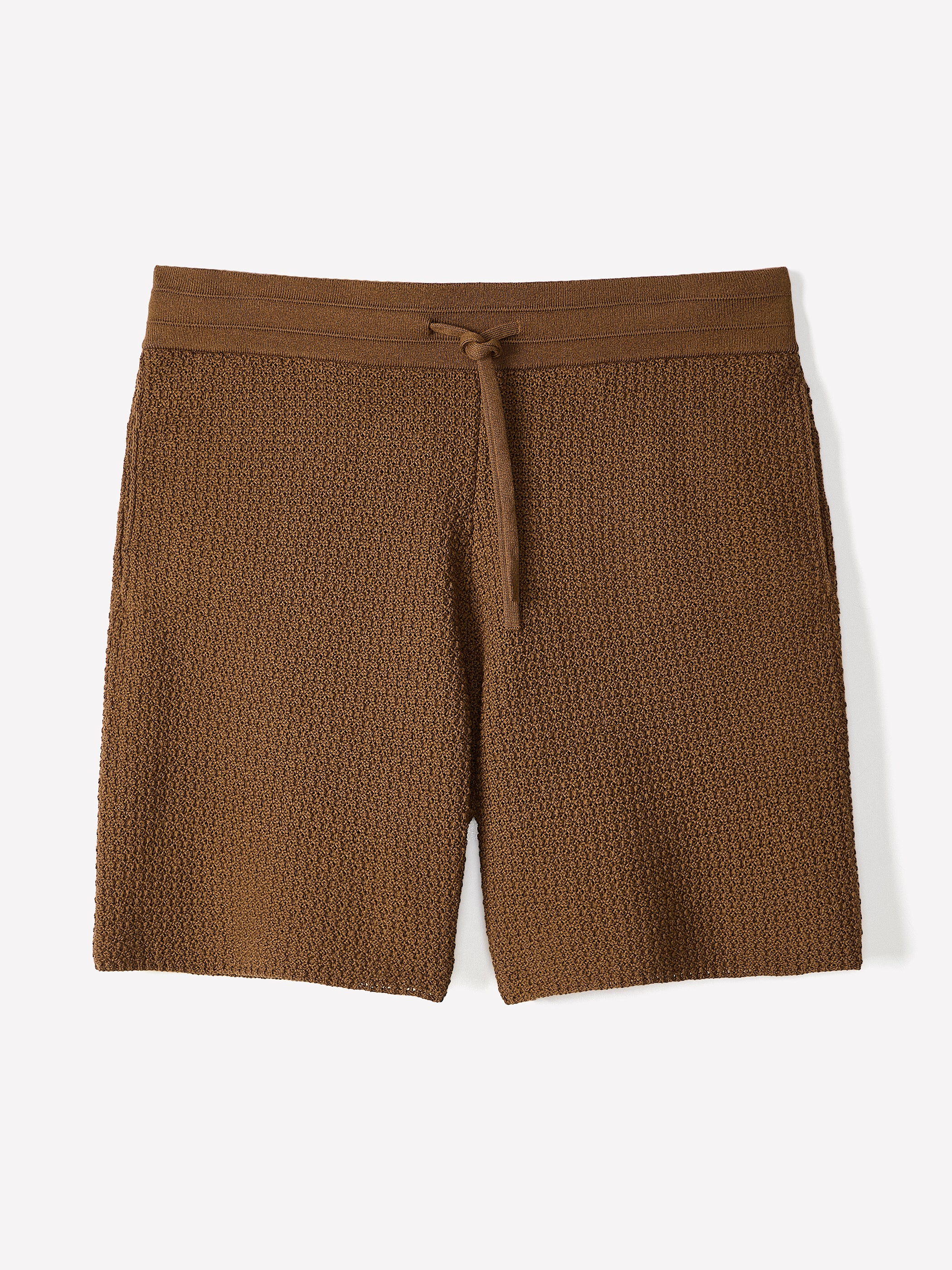 Textured Sweater Short with Elastic Waistband - Image 6