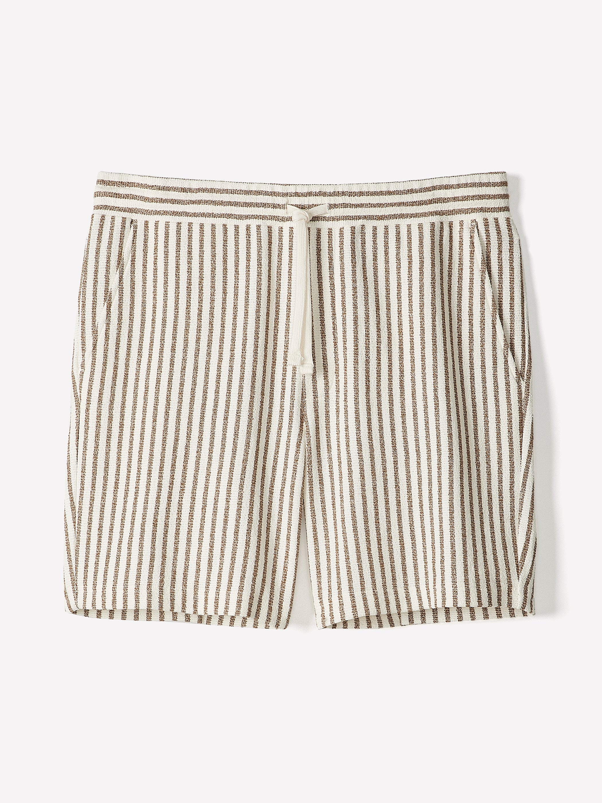 Striped Sweater Short with Elastic Waistband - Image 5