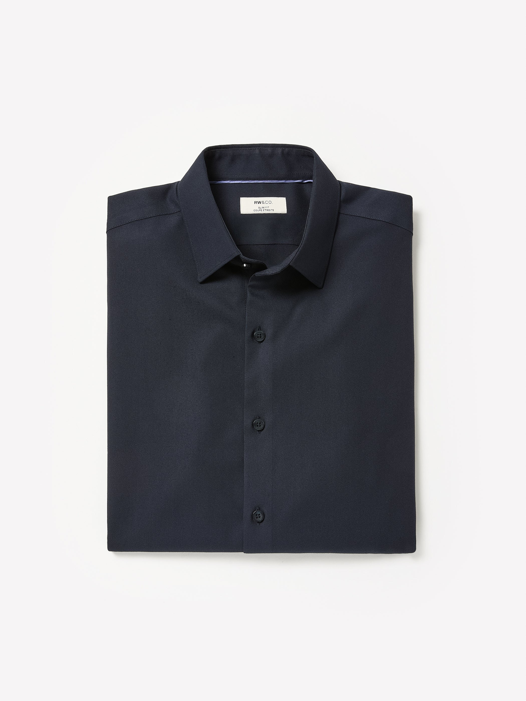 Slim Fit Knit-Like Dress Shirt