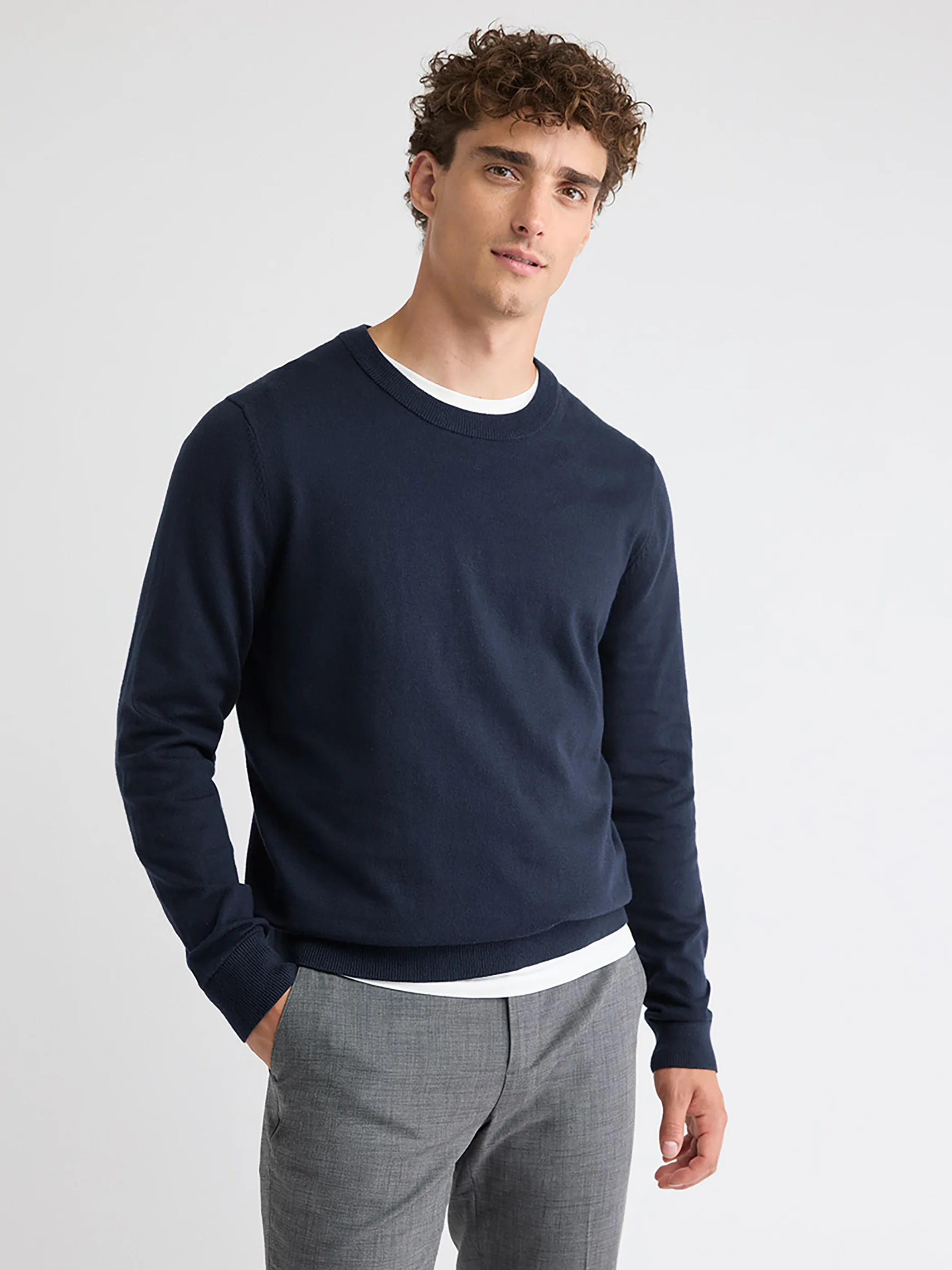 Long-Sleeve Crew-Neck Sweater - Image 21