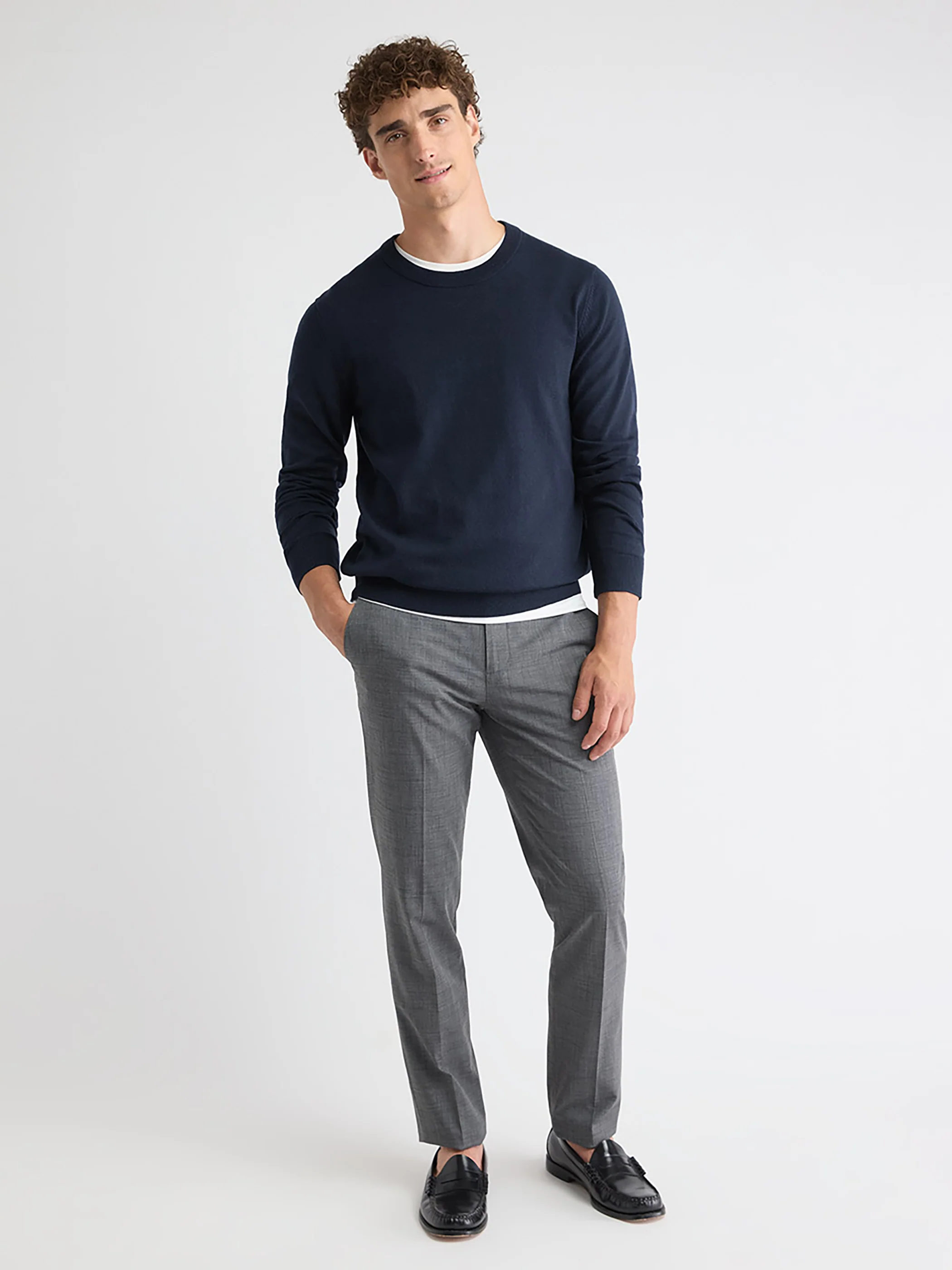 Long-Sleeve Crew-Neck Sweater - Image 22