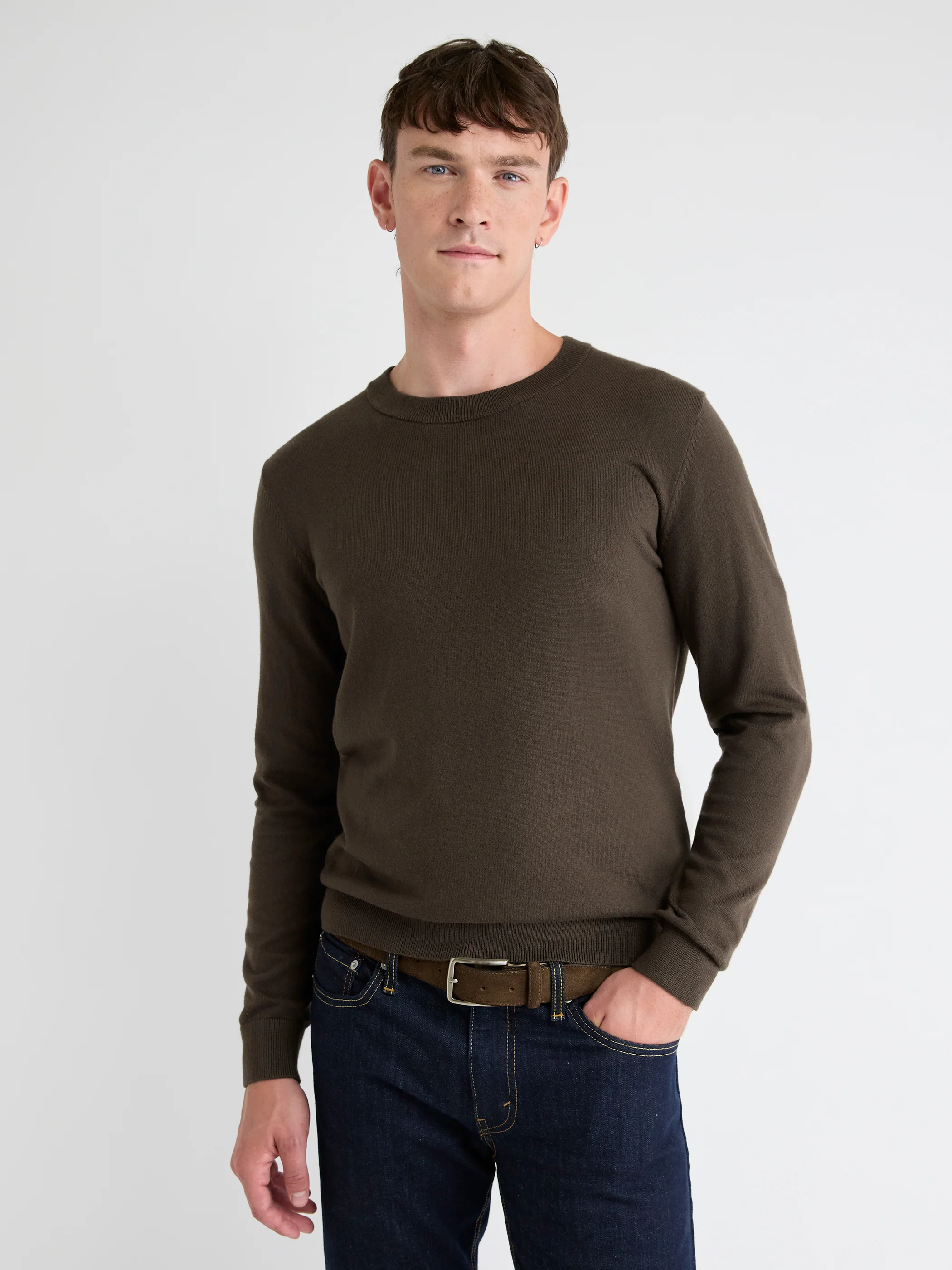 Long-Sleeve Crew-Neck Sweater - Image 41