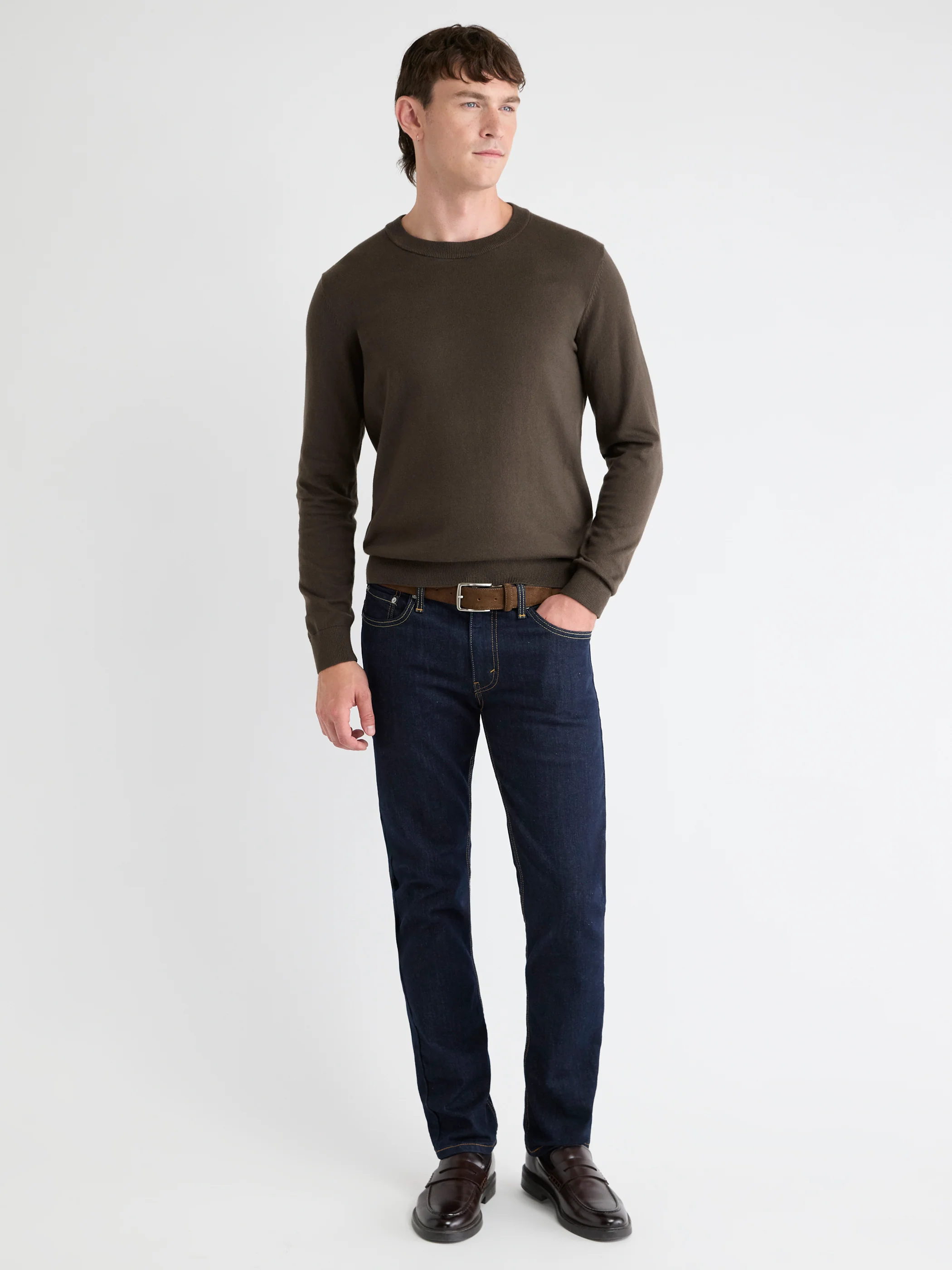 Long-Sleeve Crew-Neck Sweater - Image 42
