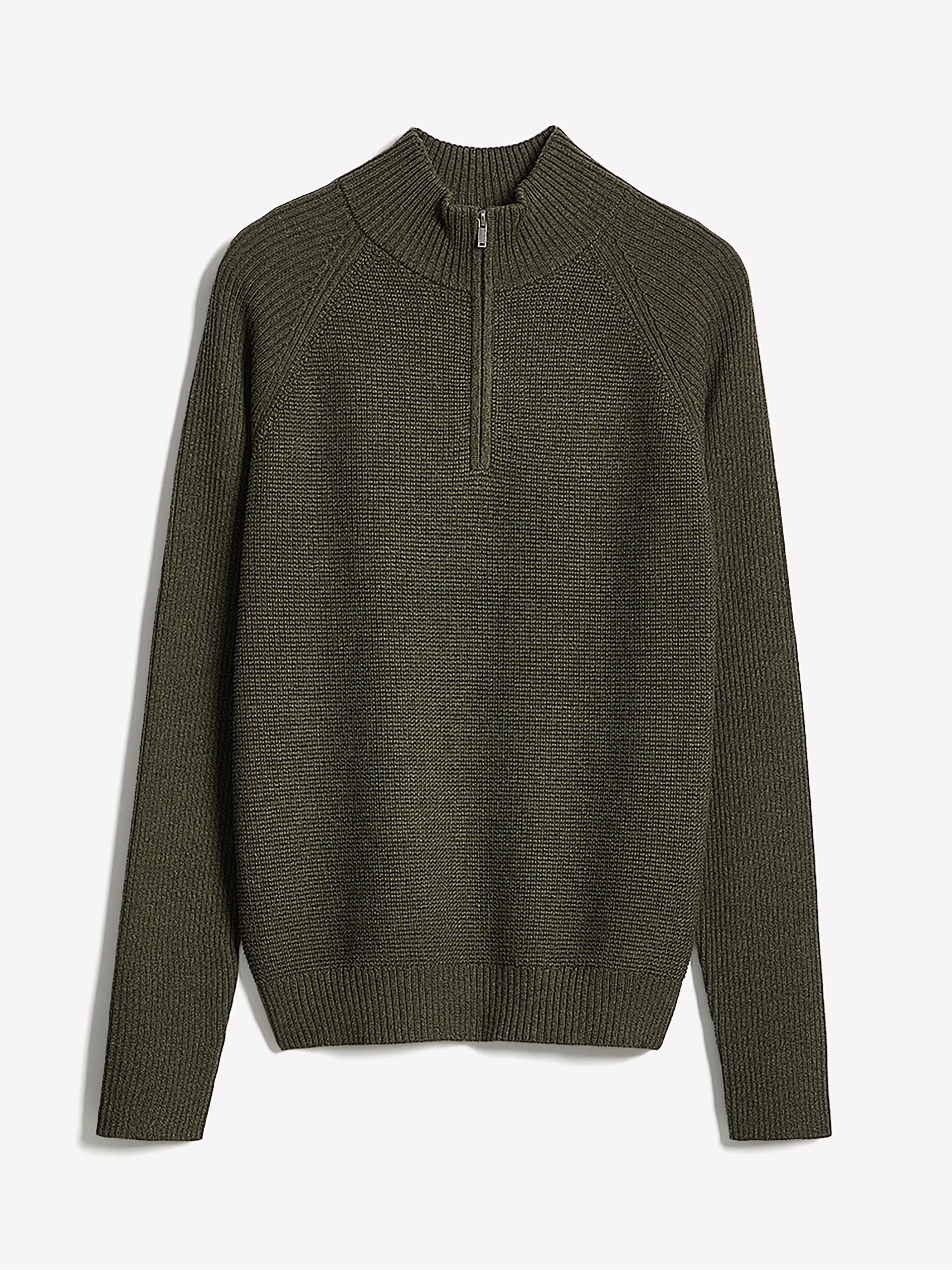 Long-Sleeve Half-Zip Mock-Neck Sweater - Image 16