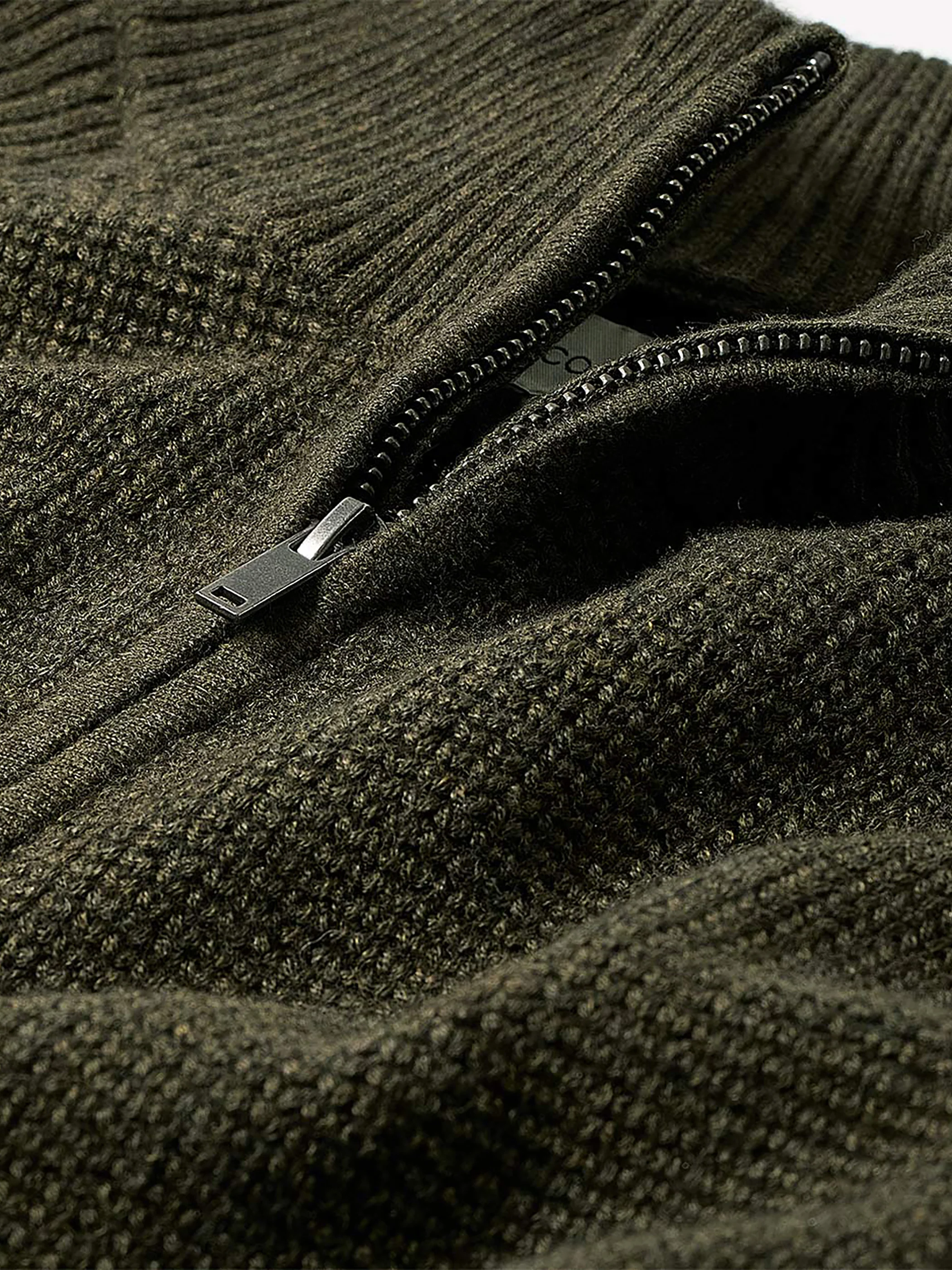 Long-Sleeve Half-Zip Mock-Neck Sweater - Image 17