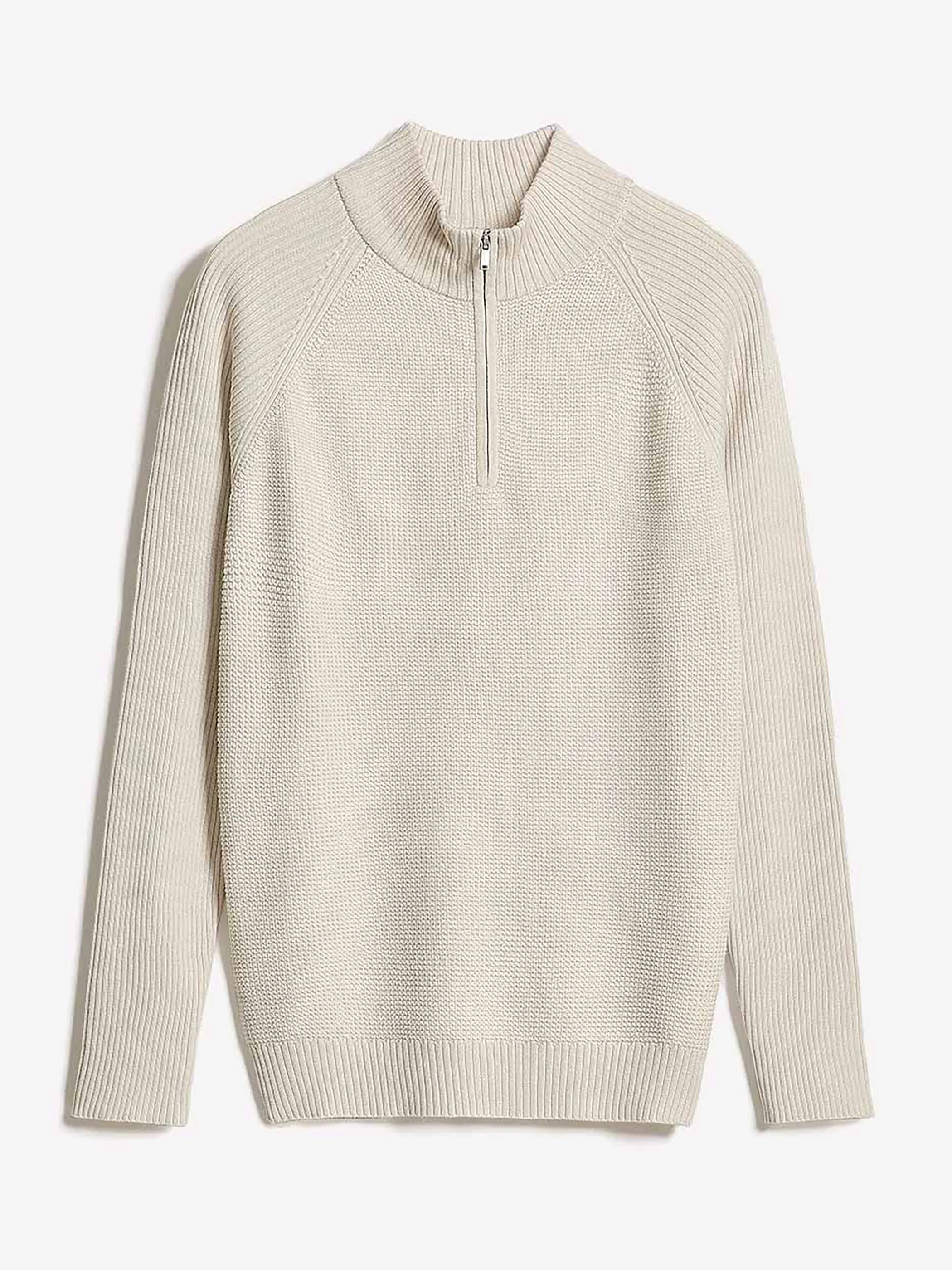 Long-Sleeve Half-Zip Mock-Neck Sweater - Image 28
