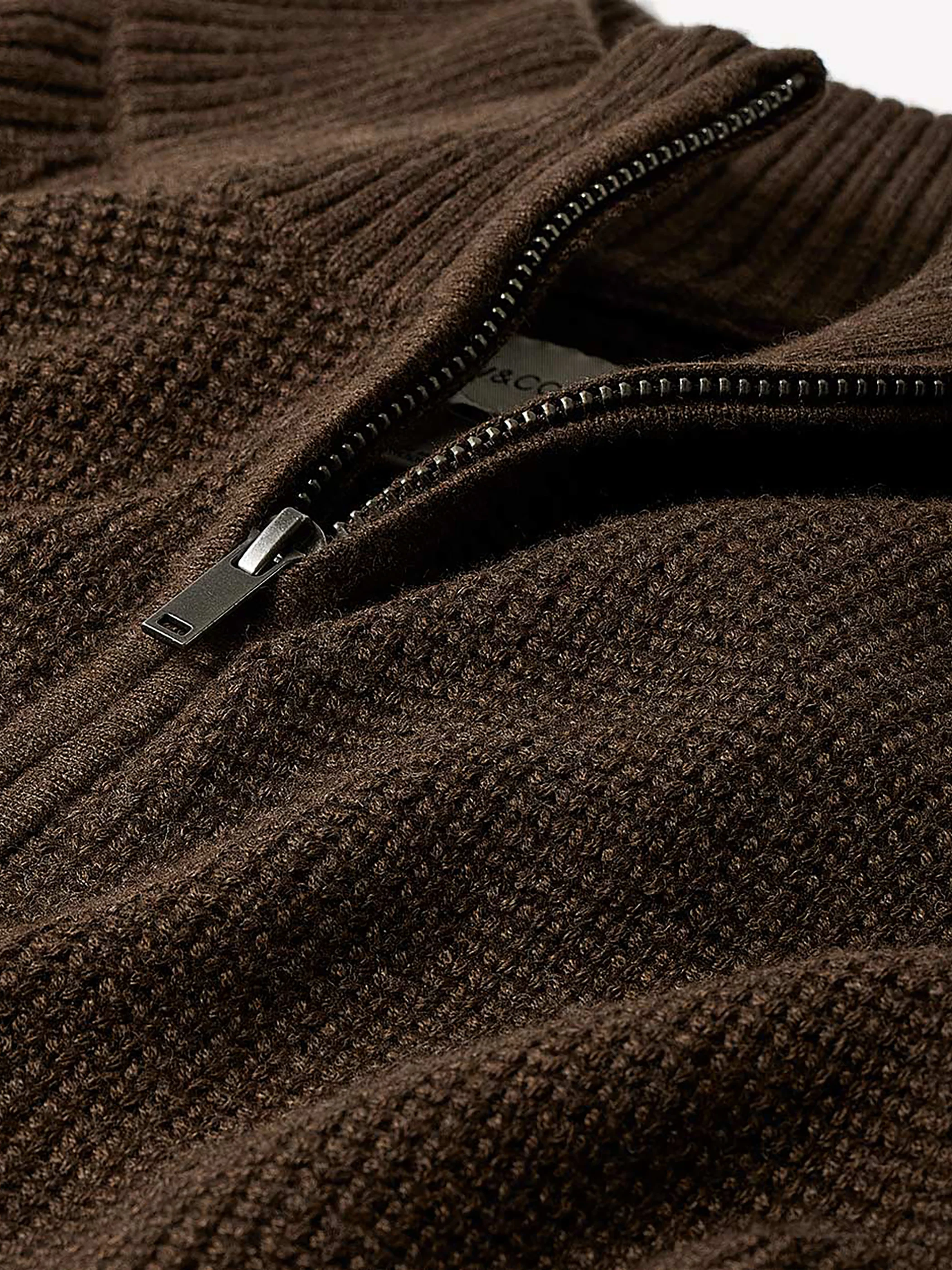 Long-Sleeve Half-Zip Mock-Neck Sweater - Image 35