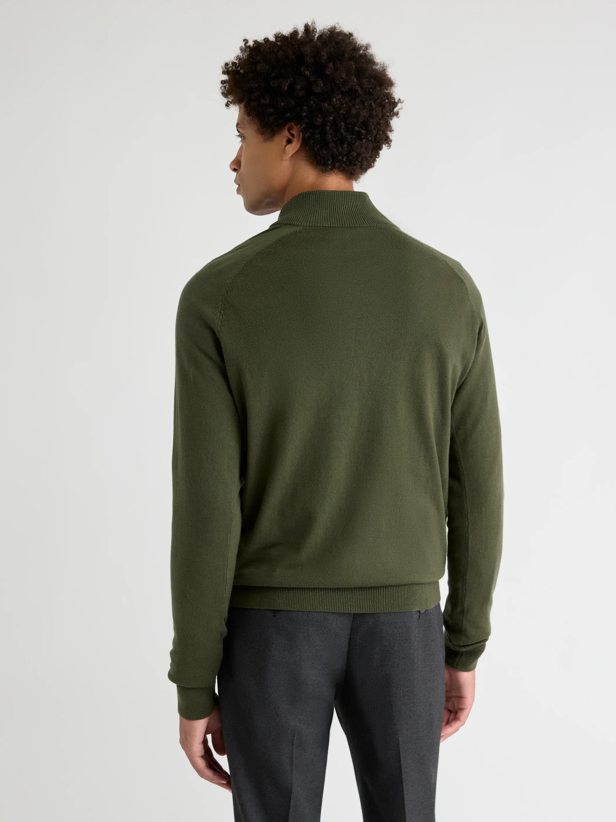 Long-Sleeve Half-Zip Mock-Neck Sweater - Image 12